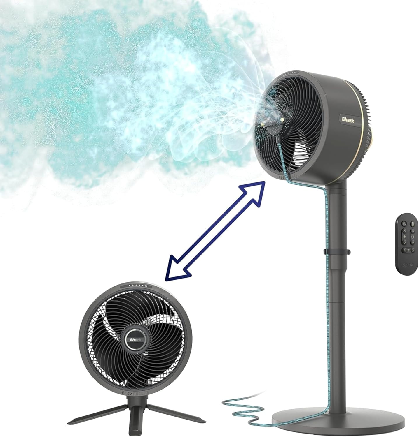 Shark FlexBreeze Fan - Portable Oscillating Power