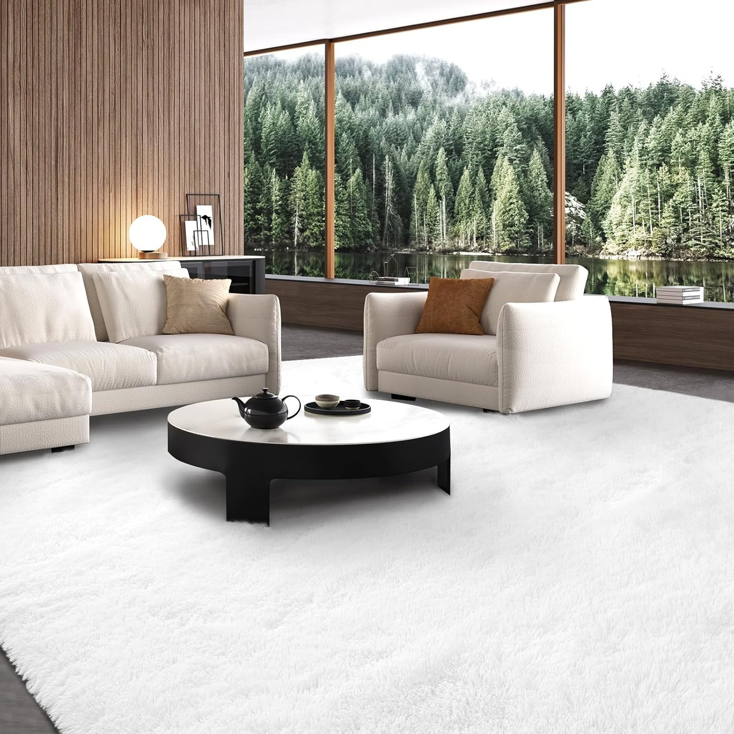 10x12 Area Rug Living Room: Soft Plush Shaggy Carpet for Home