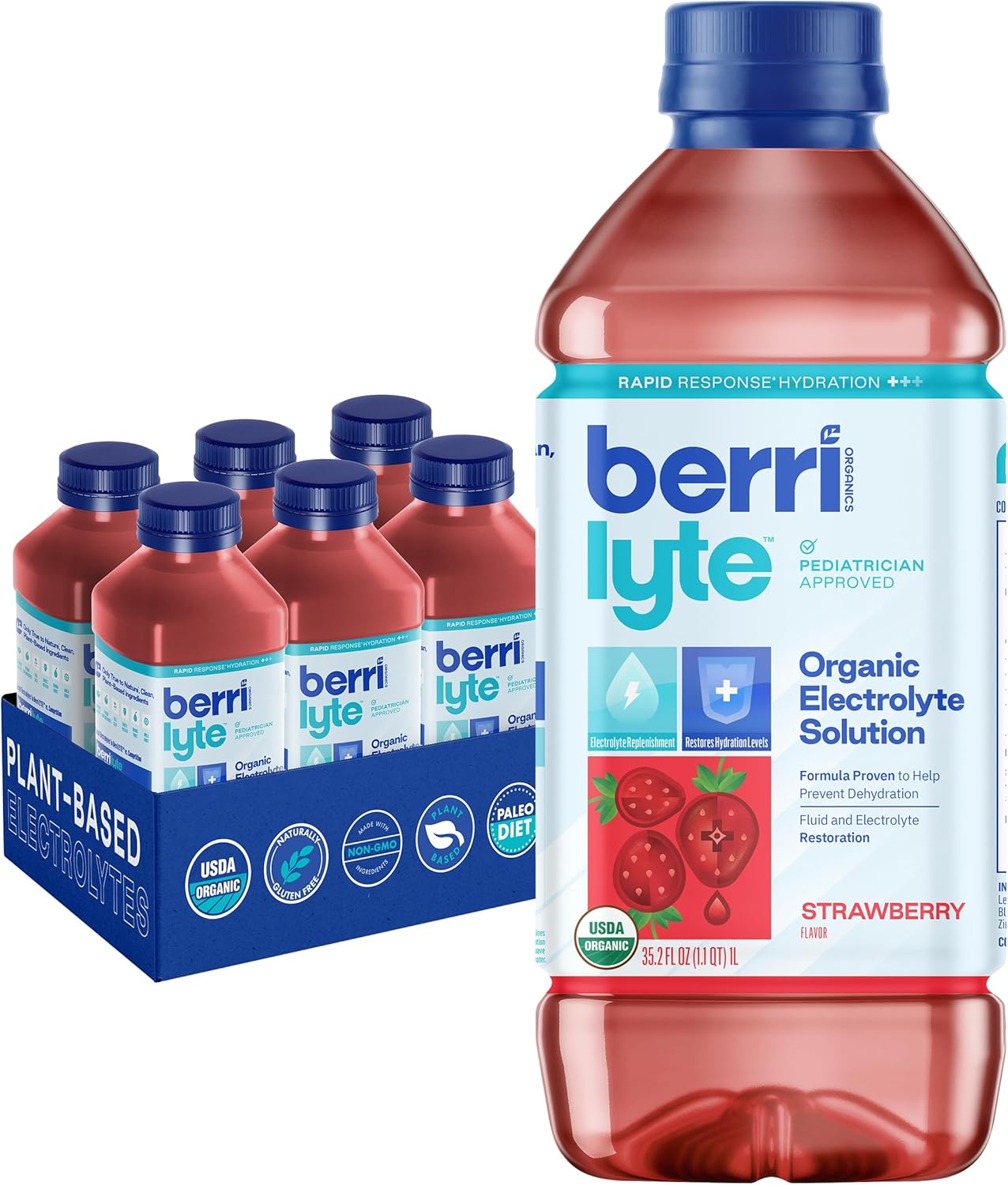 Berri Lyte Plant Based Organic Electrolyte Solution for Kids