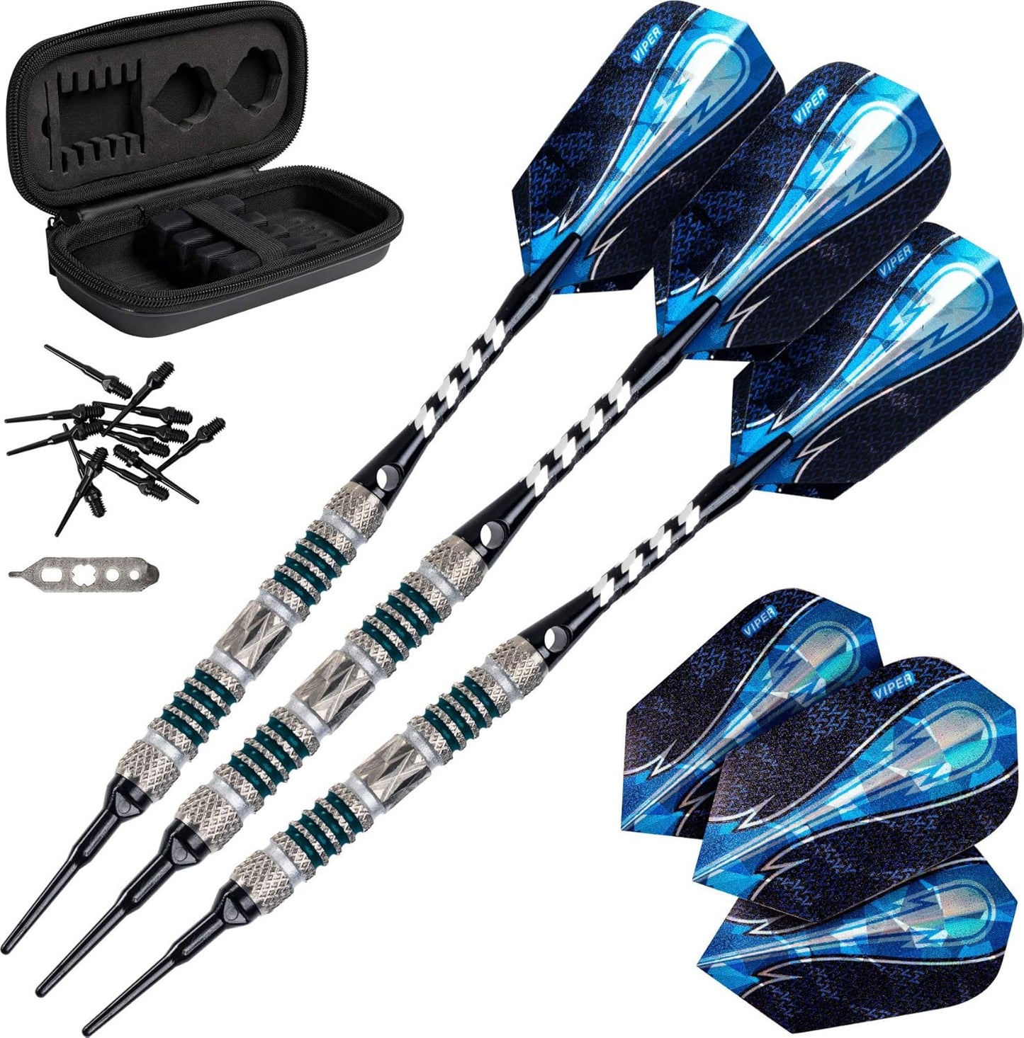 Viper Astro 80% Tungsten Soft Tip Darts with Travel Case