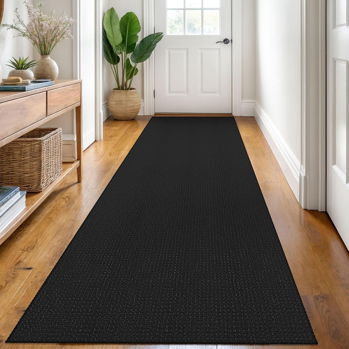 KOZYFLY 3x8 ft Washable Kitchen Runner Non Slip Rug for Hallways