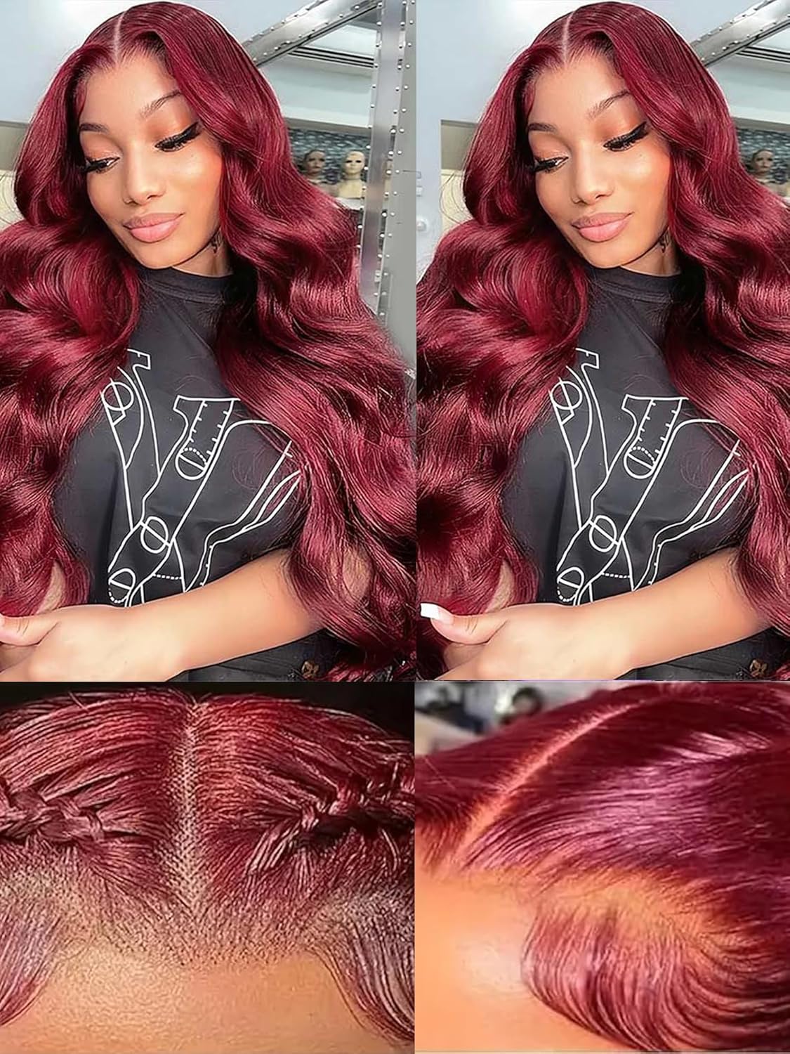 99j Burgundy Lace Front Wigs Human Hair for Stunning Styles