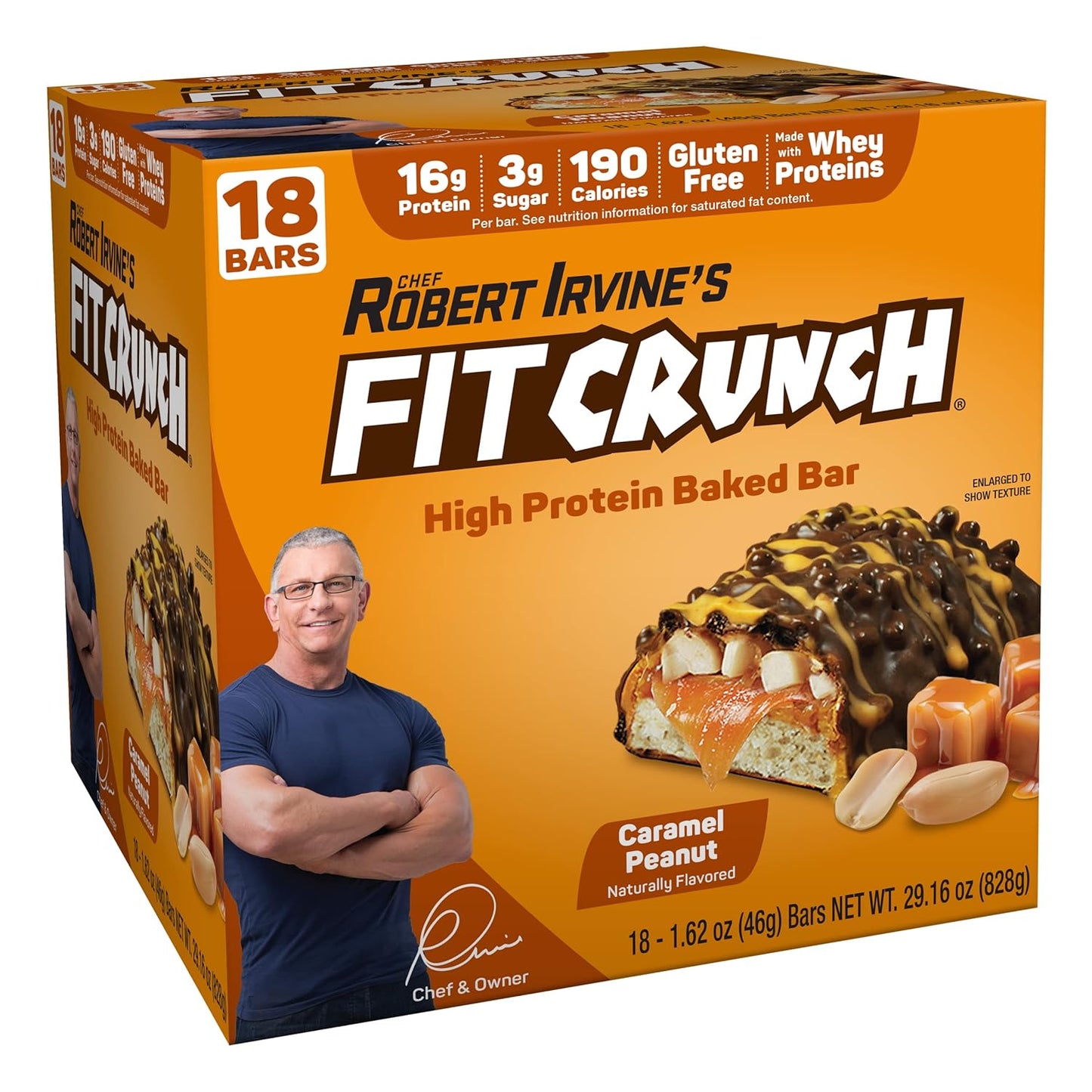 FITCRUNCH Snack Size Protein Bars with 6-Layer Baked Bar