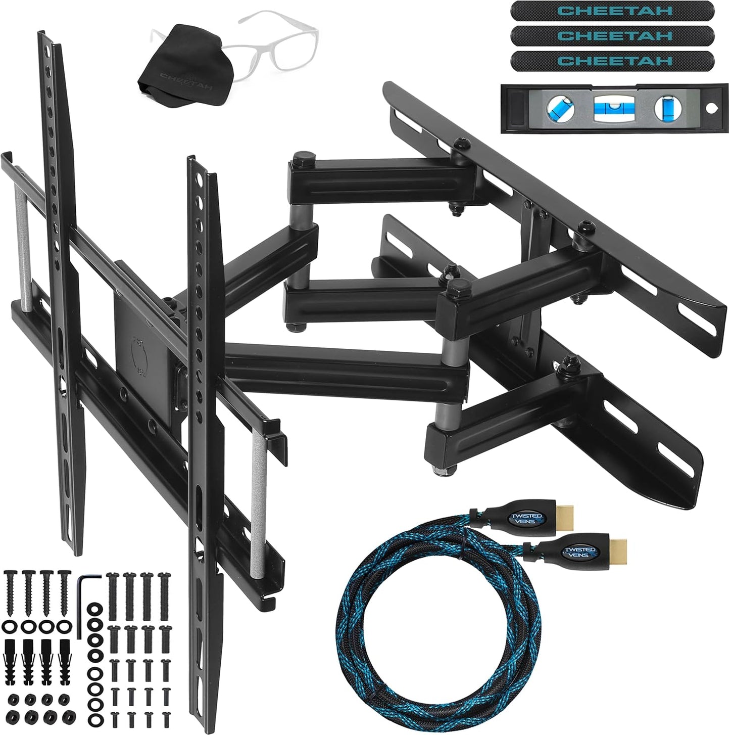 Cheetah Articulating Dual Arms TV Wall Mount for 32-65 Inch TVs