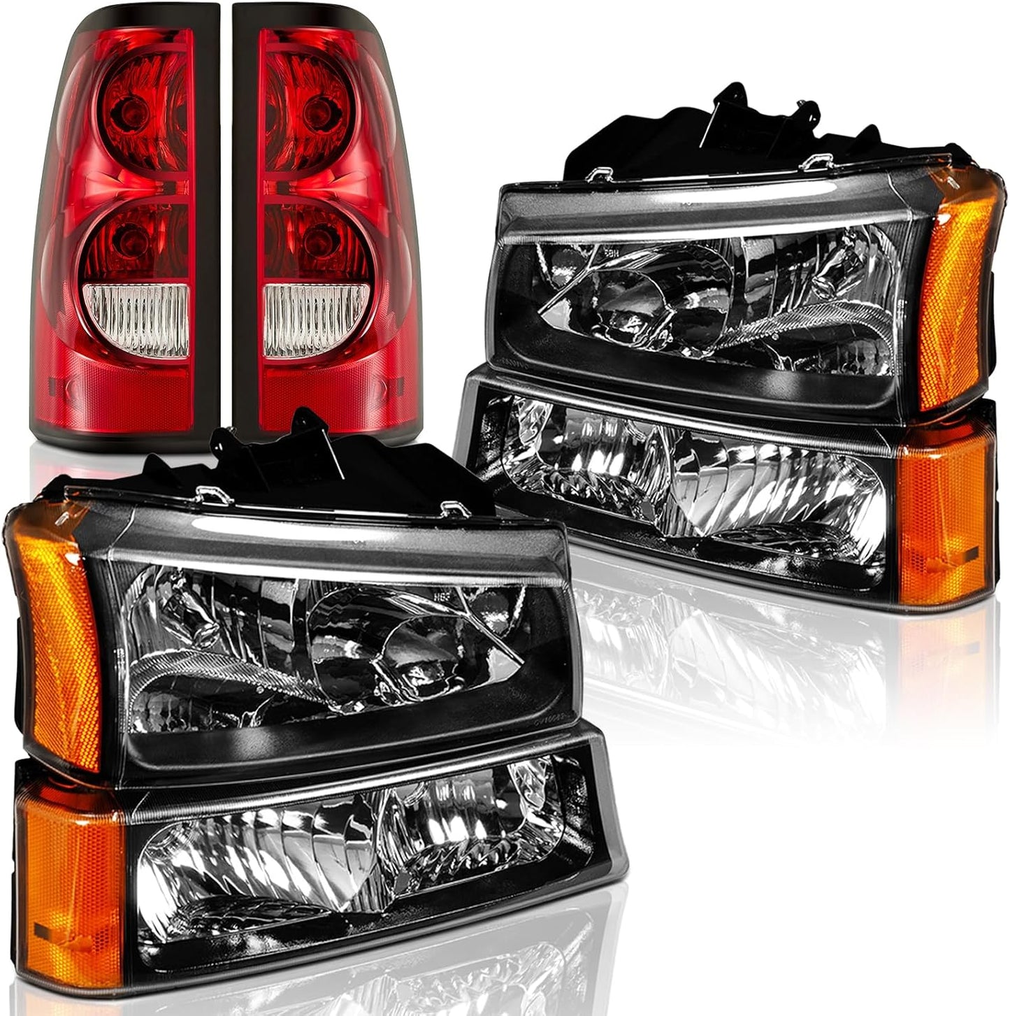 Headlights and Taillights Assembly Combo for Chevy Silverado
