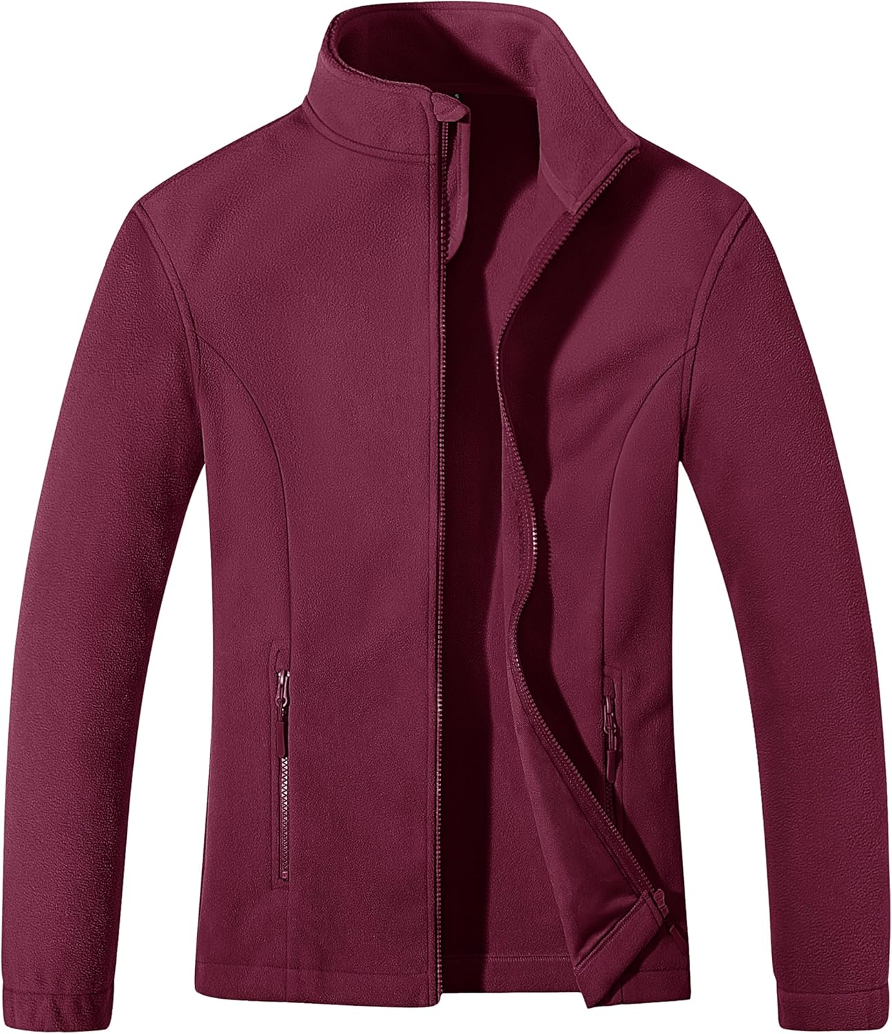 MAGCOMSEN Women's Fleece Jacket Zip Up Coat for Winter Wear