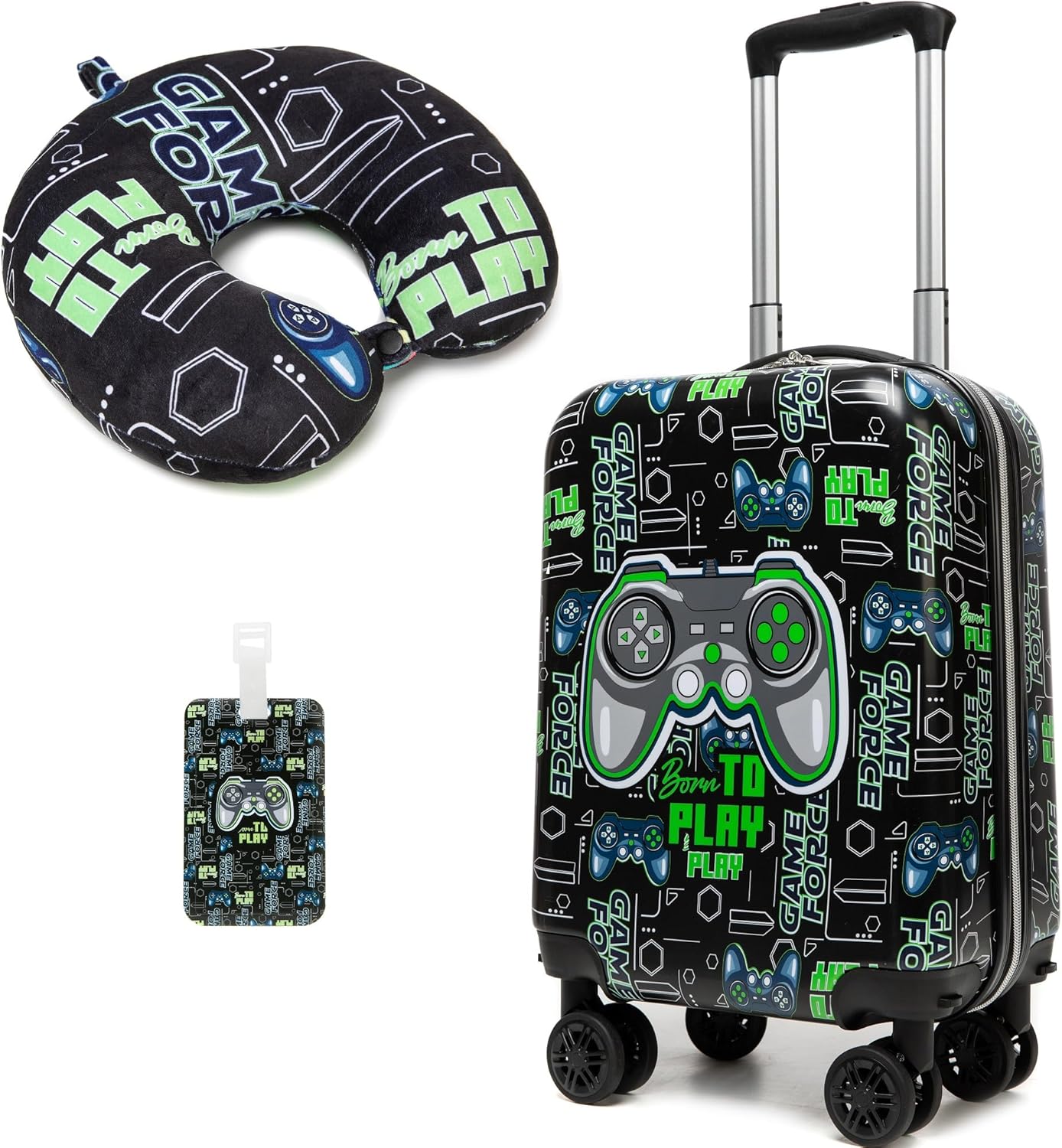 Kids Suitcase Set for Boys with Spinner Wheels - 16in Travel