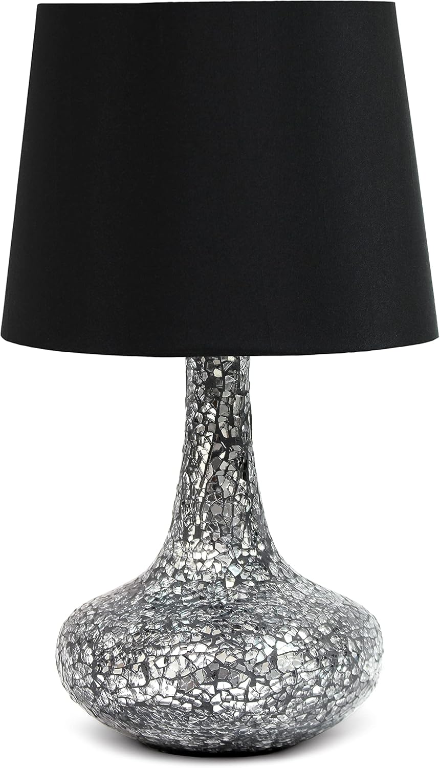 Contemporary Mosaic Tiled Glass Genie Table Lamp for Home Decor