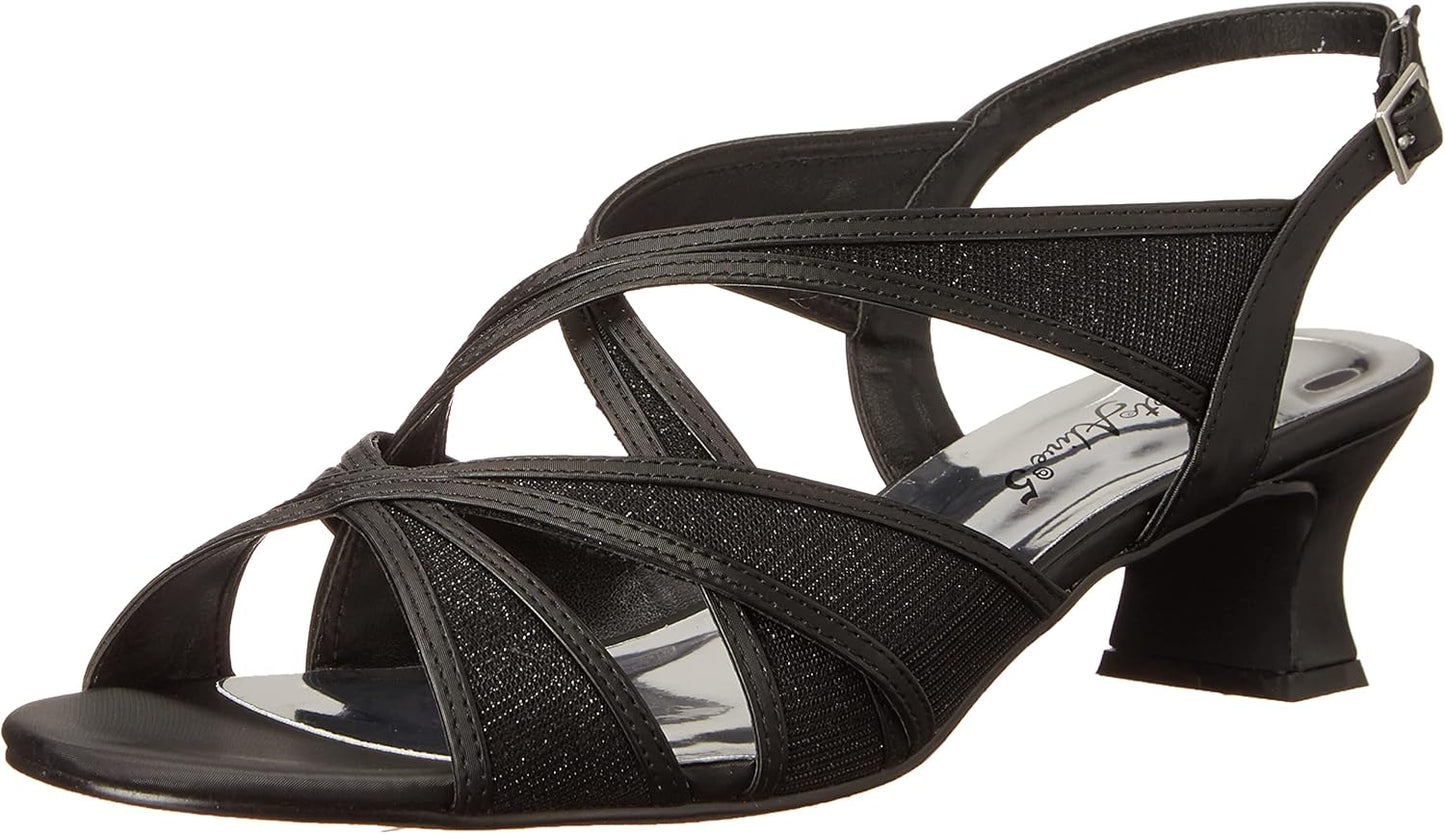 Easy Street Womens Tristen Mesh Inset Dress Sandals for Comfort