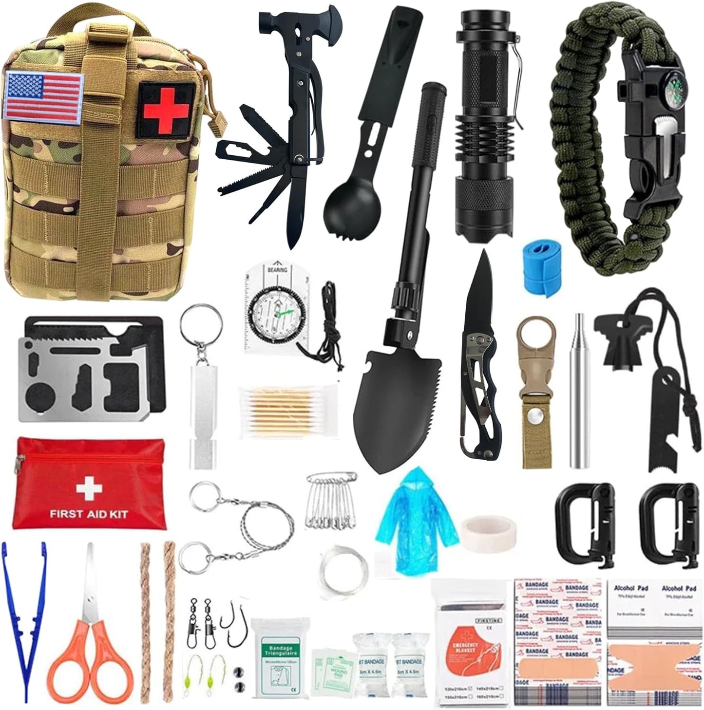 Ultimate 72-in-1 Survival First Aid Kit: MOIB