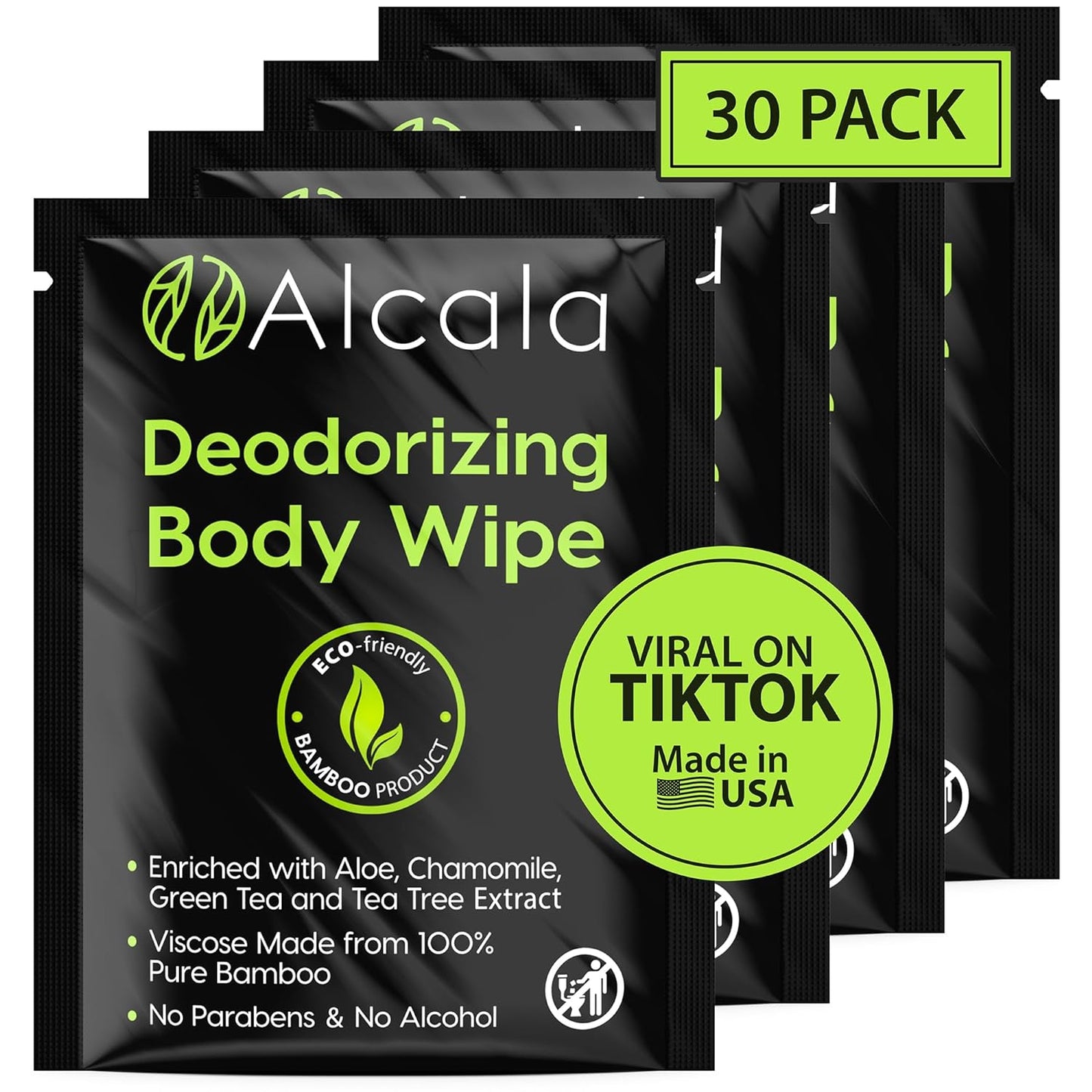70% Pure Bamboo Body Wipes for On-The-Go Cleanliness