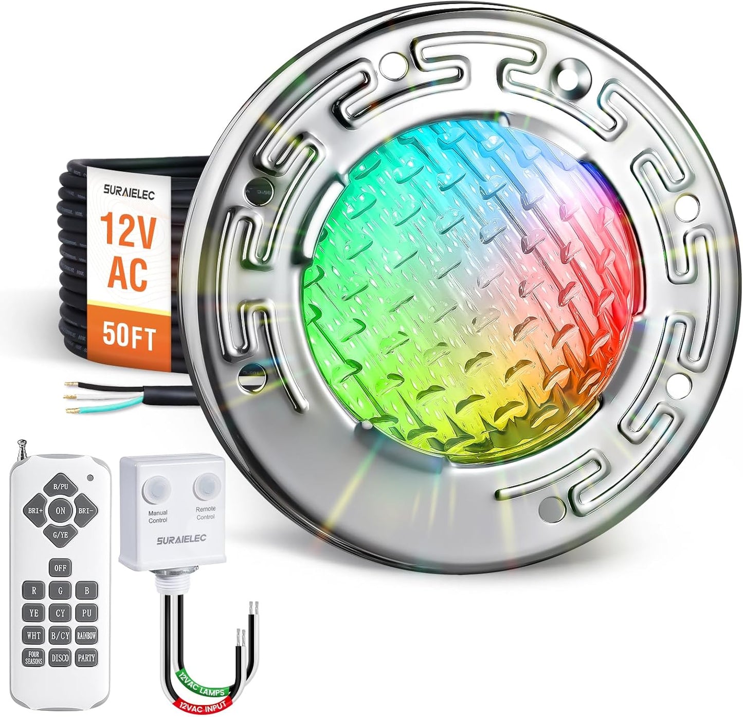 SURAIELEC 6 Inch LED Spa Lights for Inground Pool Lighting