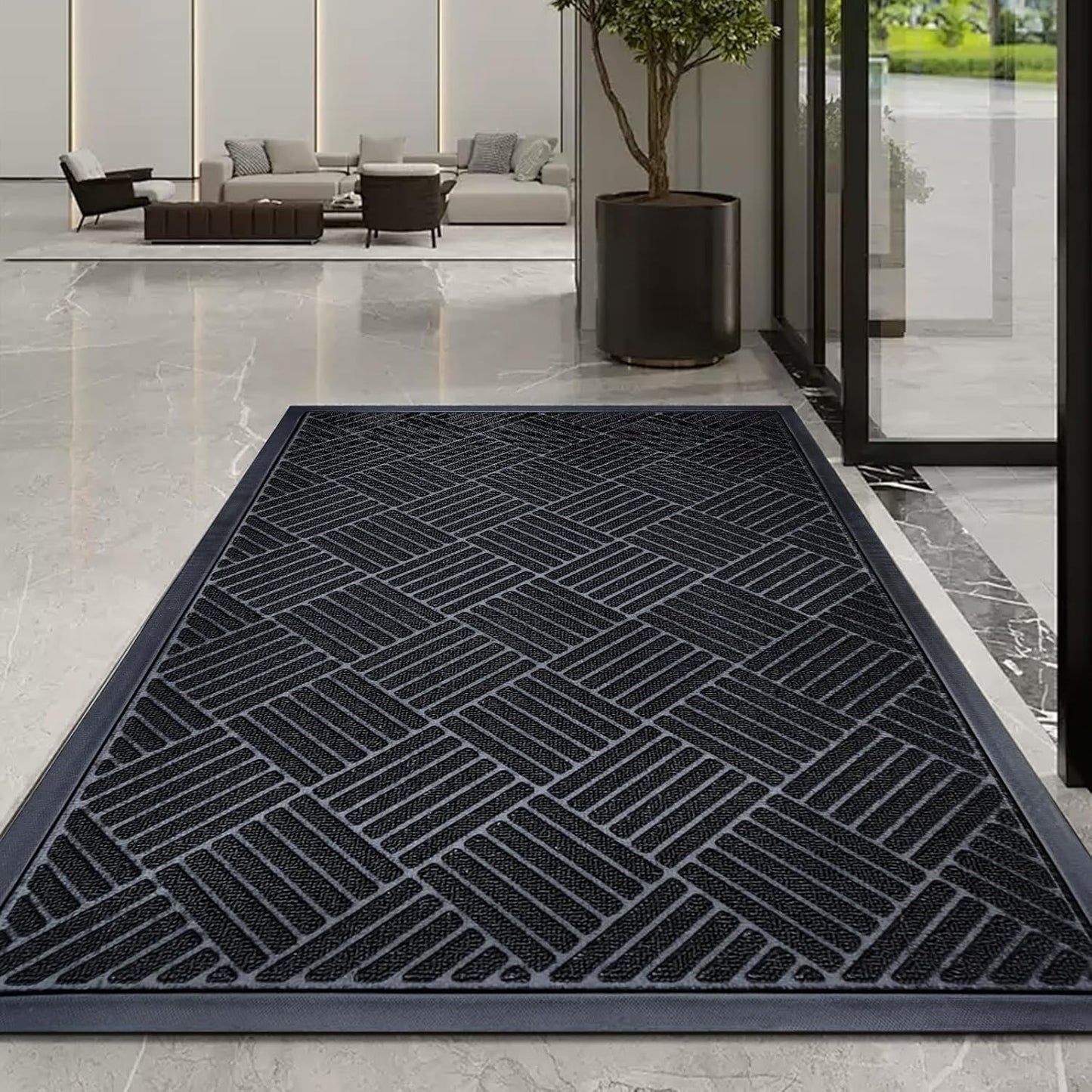 Heavy Duty Outdoor Door Mat for Entry, Waterproof and Non-Slip