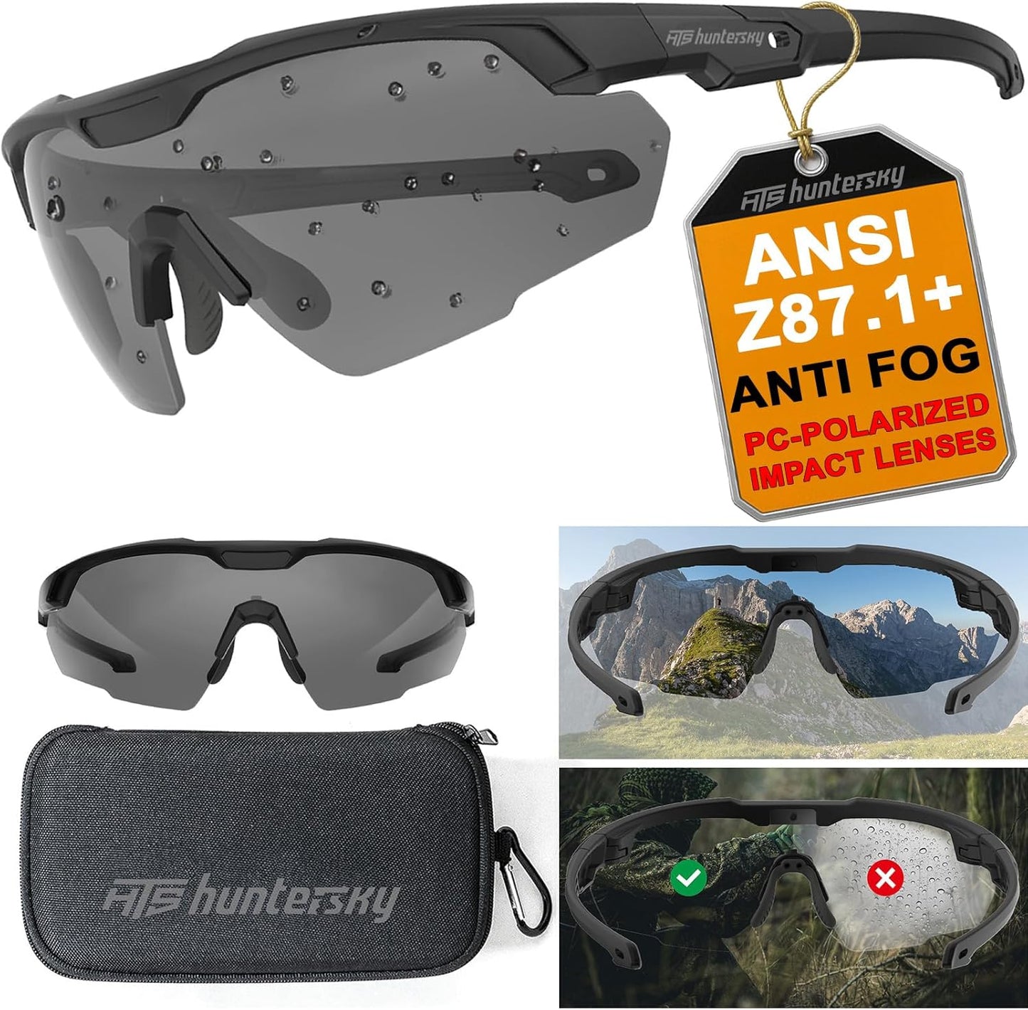 Shooting Safety Glasses for Men - Military Grade Eye Protection