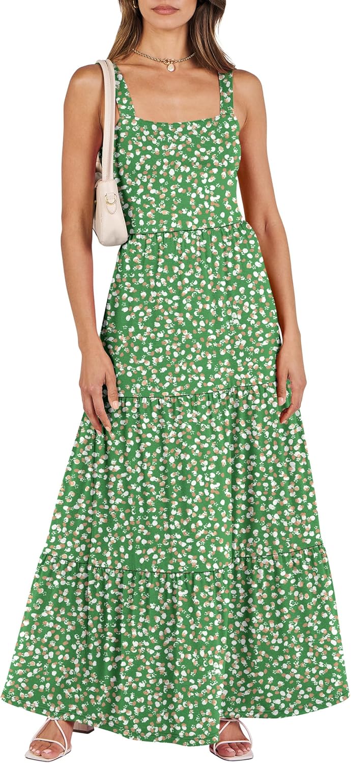 ANRABESS Women's Summer Casual Maxi Beach Vacation Dress