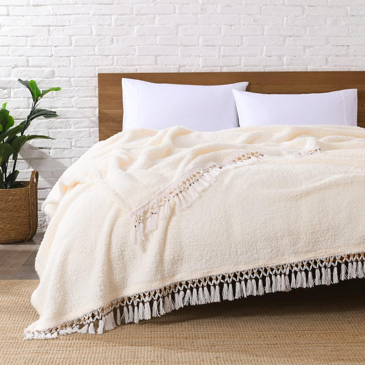 Ultra Soft Fleece Sherpa Blanket King Size for Cozy Comfort