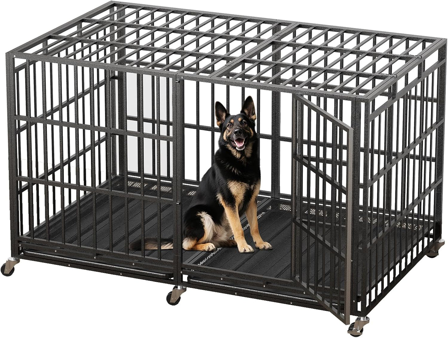 78 Inch Heavy Duty Indestructible Dog Crate for Large Dogs