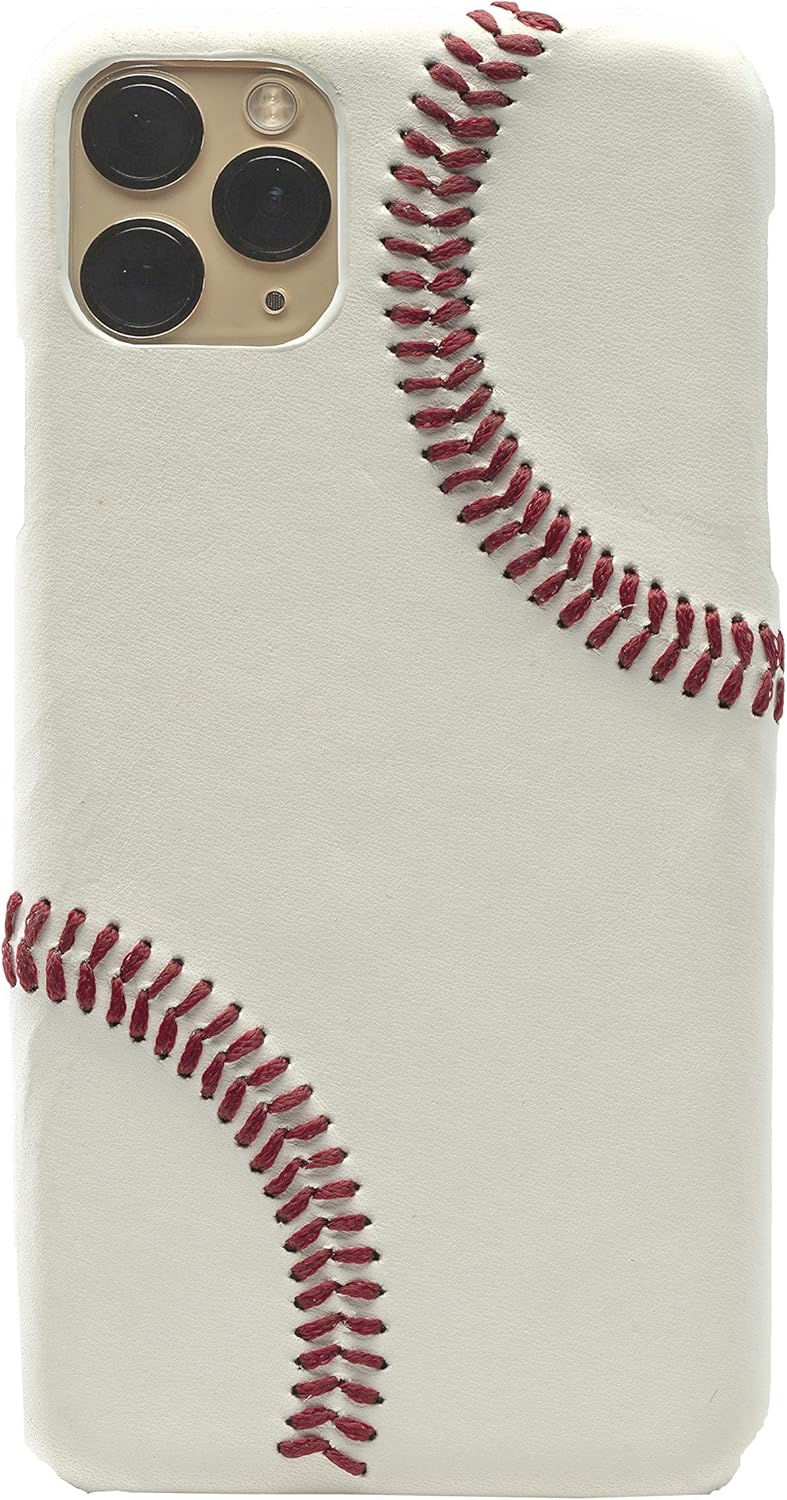 Baseball Phone Case for iPhone 11 Pro Max - Genuine Leather