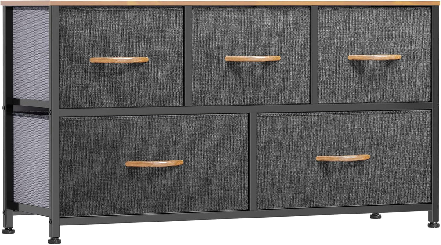 5-Drawer Fabric Dresser: Stylish Storage Solution