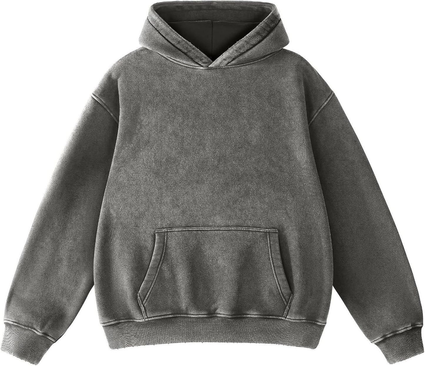Oversized Acid Wash Hoodie for Women and Men - Vintage Style