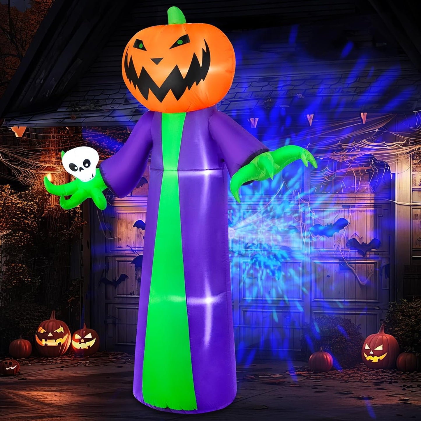 8FT Halloween Inflatables Outdoor Decorations for Spooky Vibes