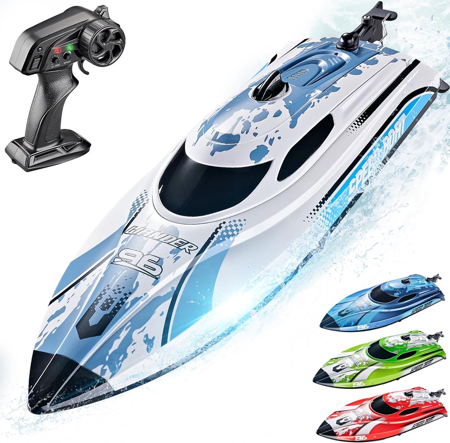 Fast RC Boat for Kids and Adults - 12 Inch Waterproof Fun