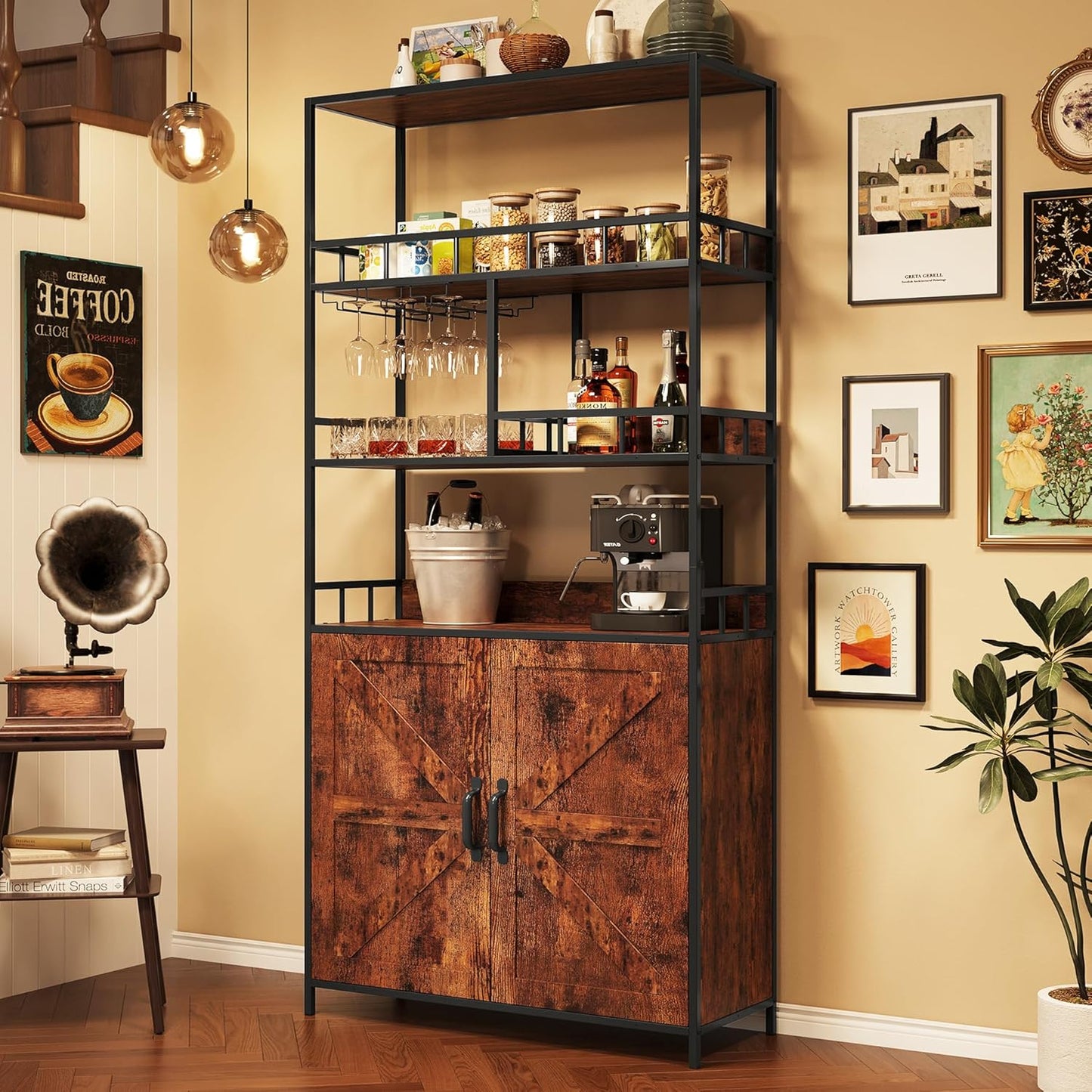 CABIHOME Tall Baker's Rack with Storage