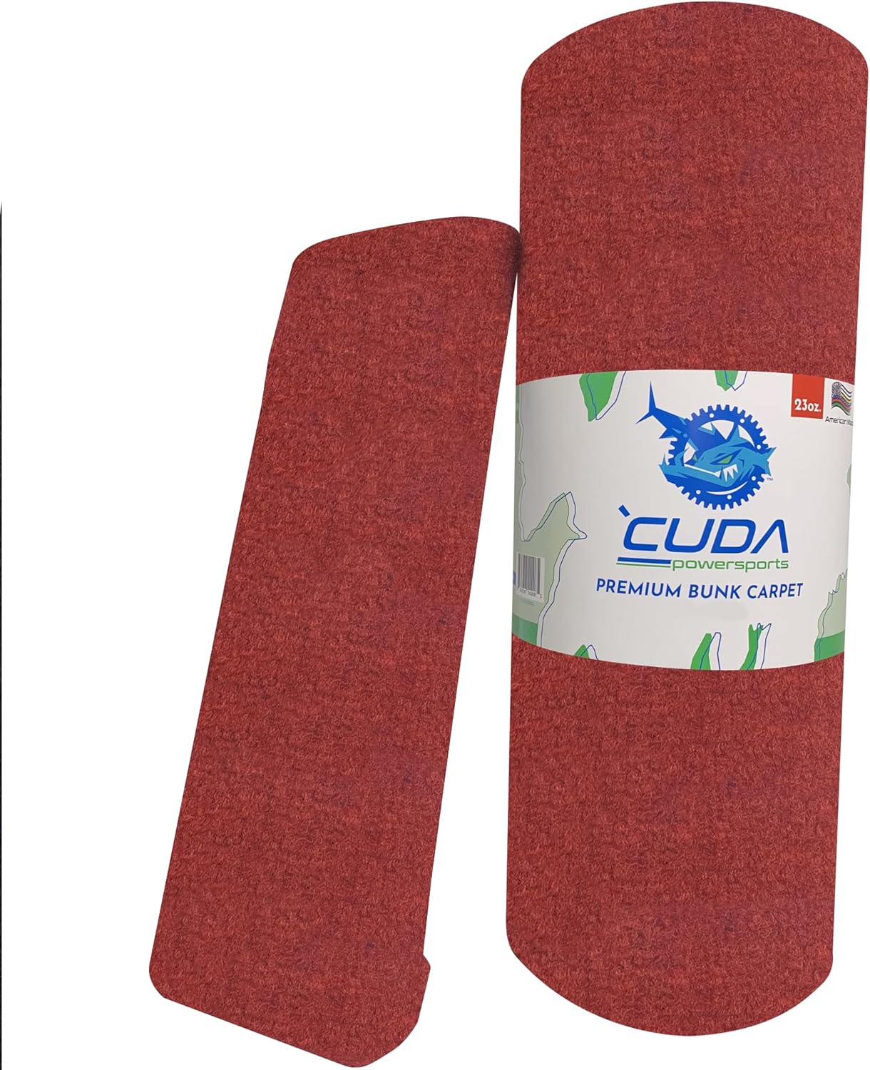 Cuda Boat Trailer Bunk Carpet - Durable Marine Grade 18in x 25Ft