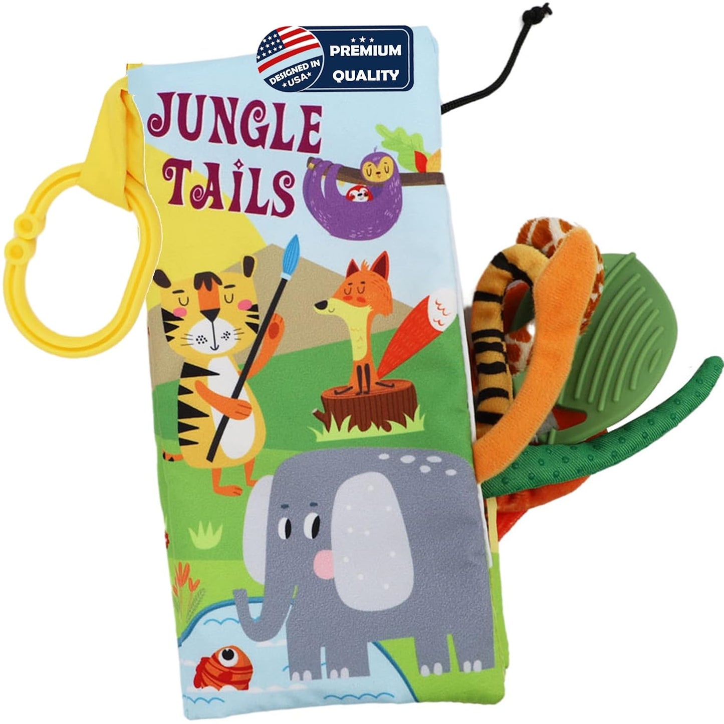 Interactive Jungle Baby Book: Sensory Cloth Toys