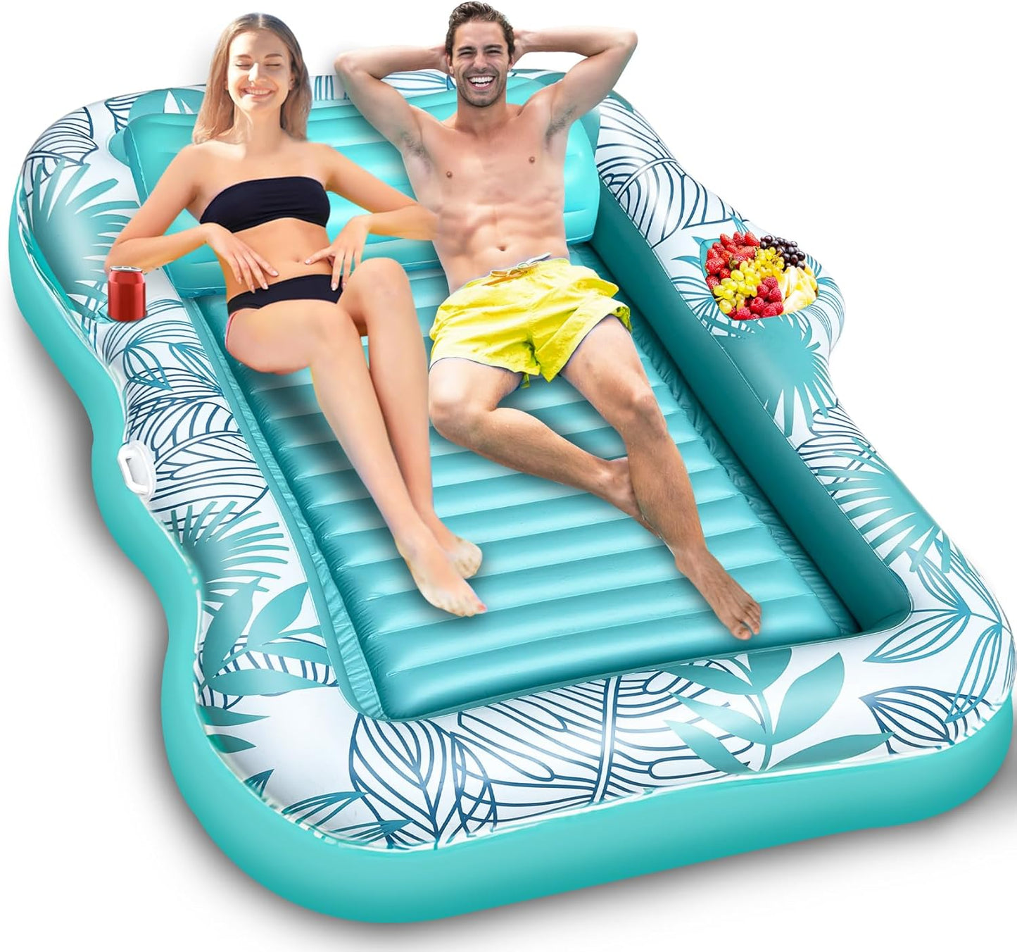 83 Inch Extra Large Inflatable Tanning Pool Float for Adults