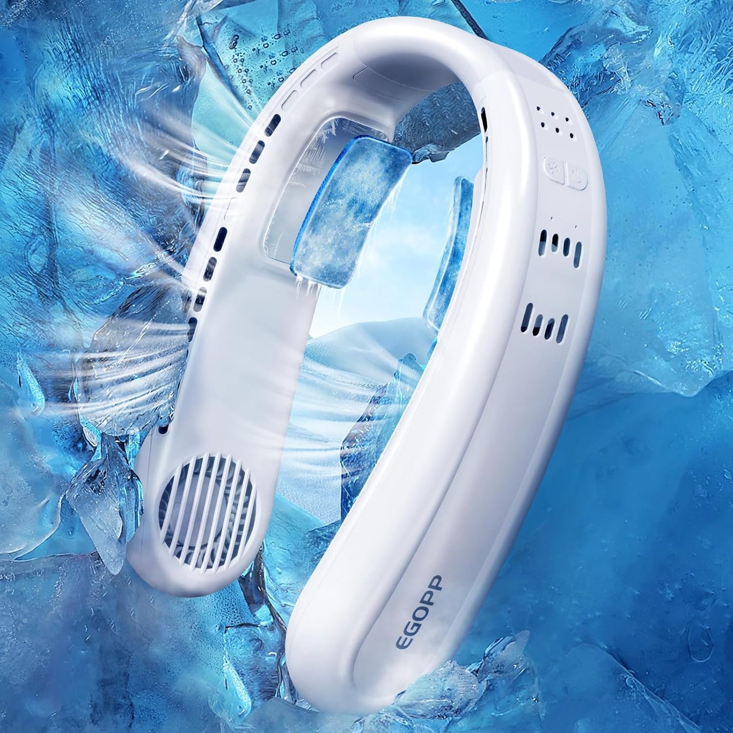 EGOPP Cool Neck Fan: 360 Semiconductor Cooling, Cold Air On-The-Go!