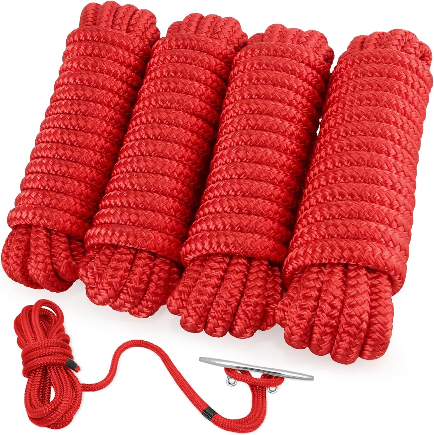 AOLEBA Boat Dock Lines 3/8ft' x 15ft for Easy Docking Experience