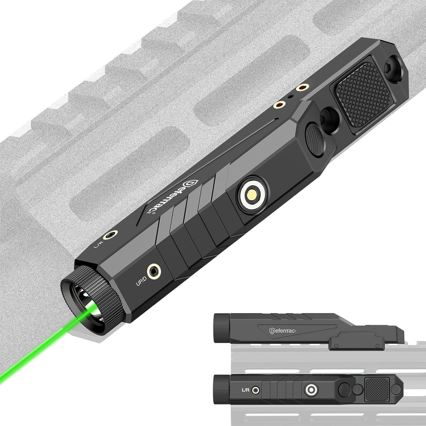 DEFENTAC 1600 Lumens Green Laser Light Combo for Rifles