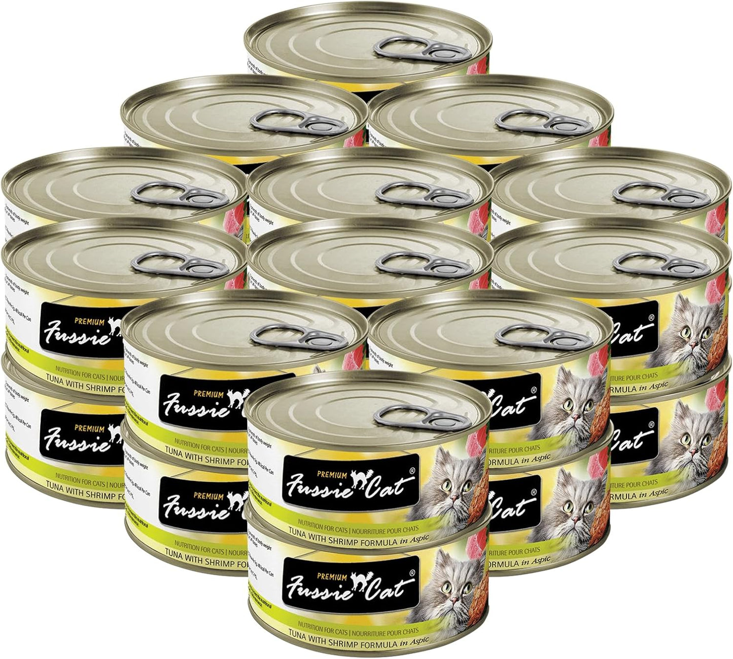 Fussie Cat Premium Tuna with Shrimp in Aspic Wet Cat Food