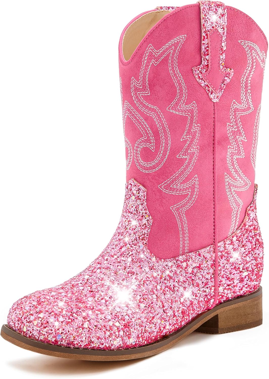 Stylish Glitter Cowgirl Boots for Kids - Comfortable & Fun