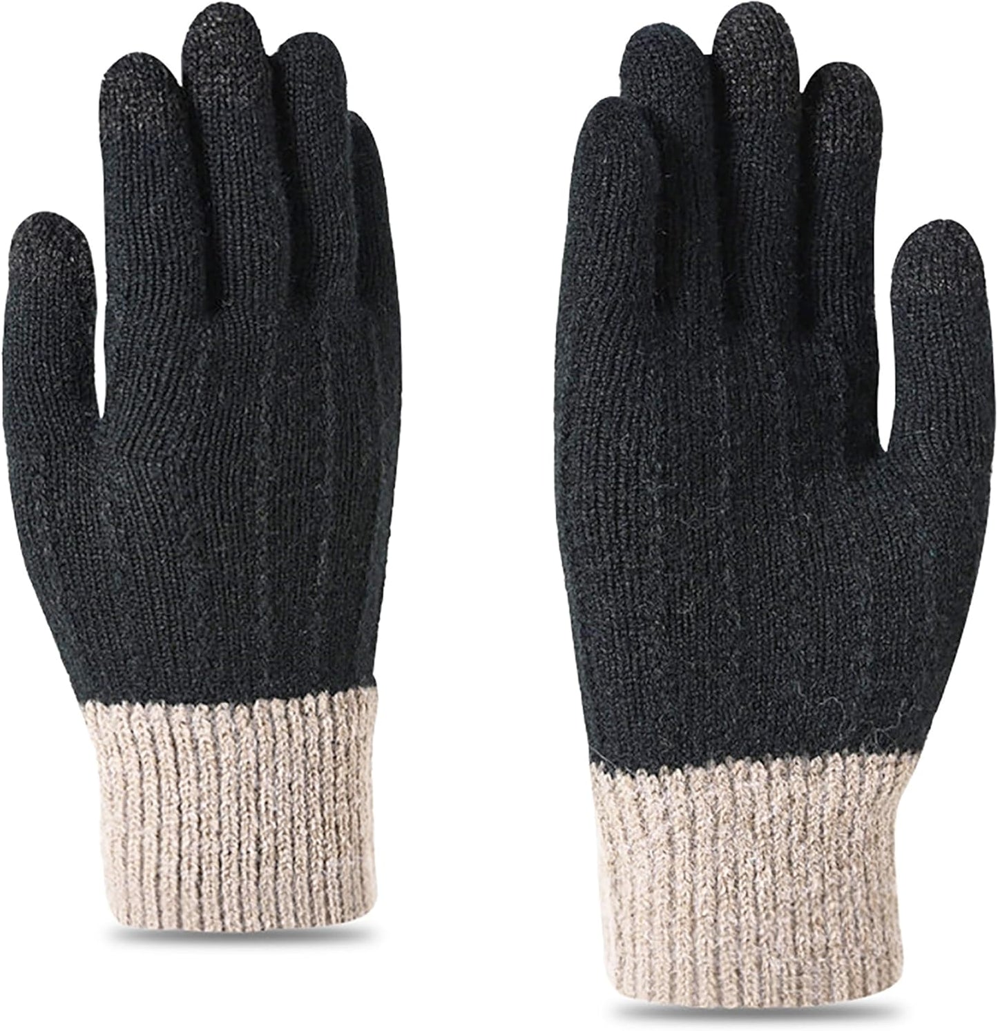 Elastic Touchscreen Knit Gloves by KorhLeoh