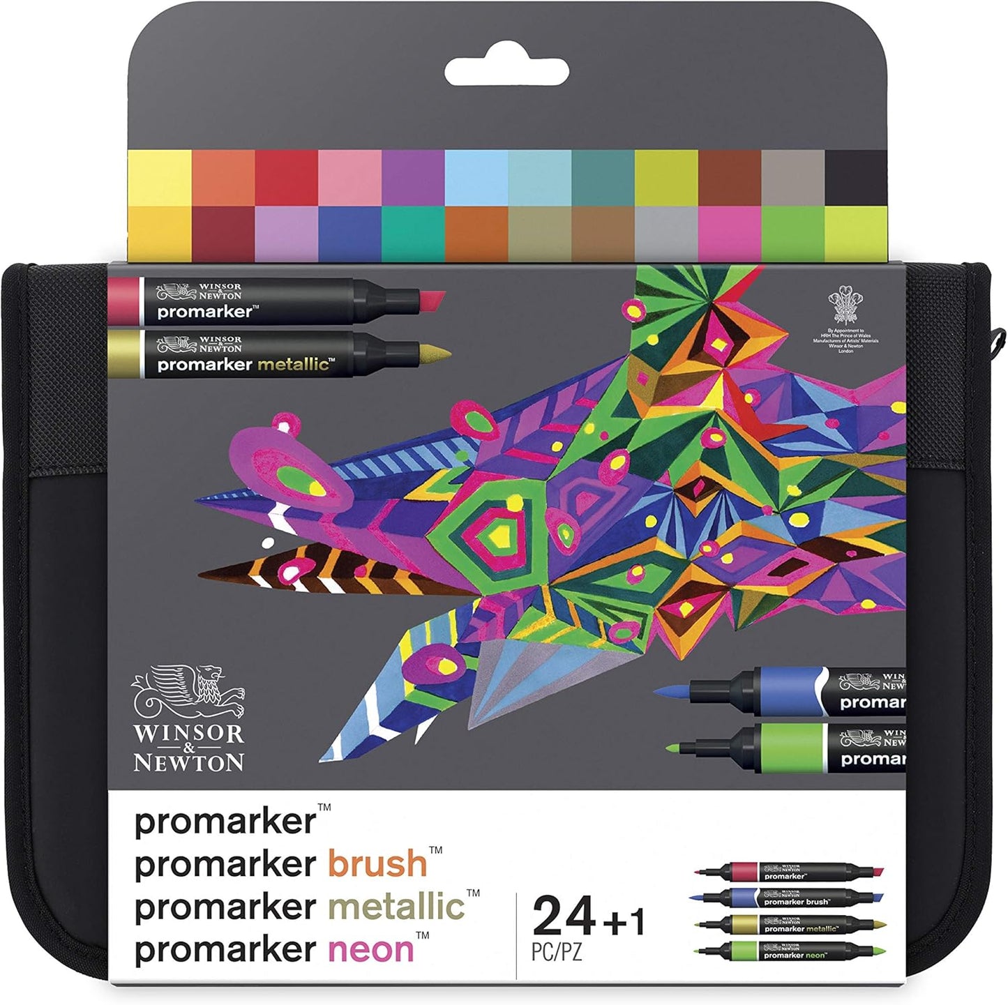 Winsor & Newton Promarker Set of 24 for Vibrant Art Creations