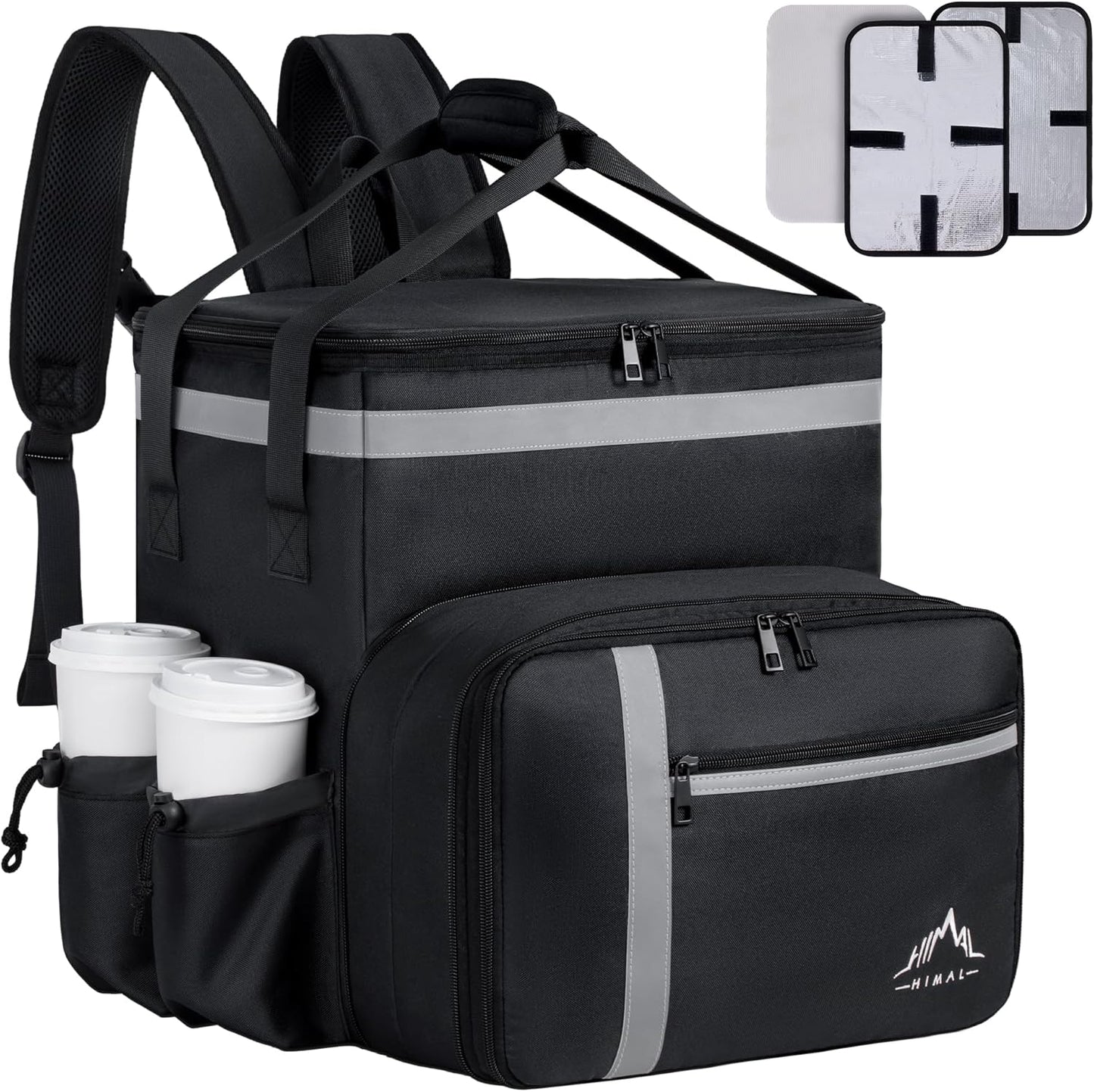 Insulated Food Delivery Backpack for Hot and Cold Takeout