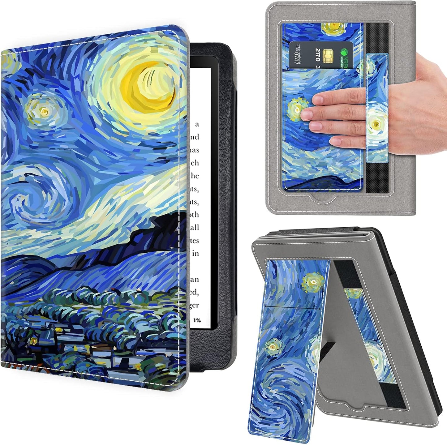 VORI Stand Case for 6in Kindle 11th Generation - Starry Night