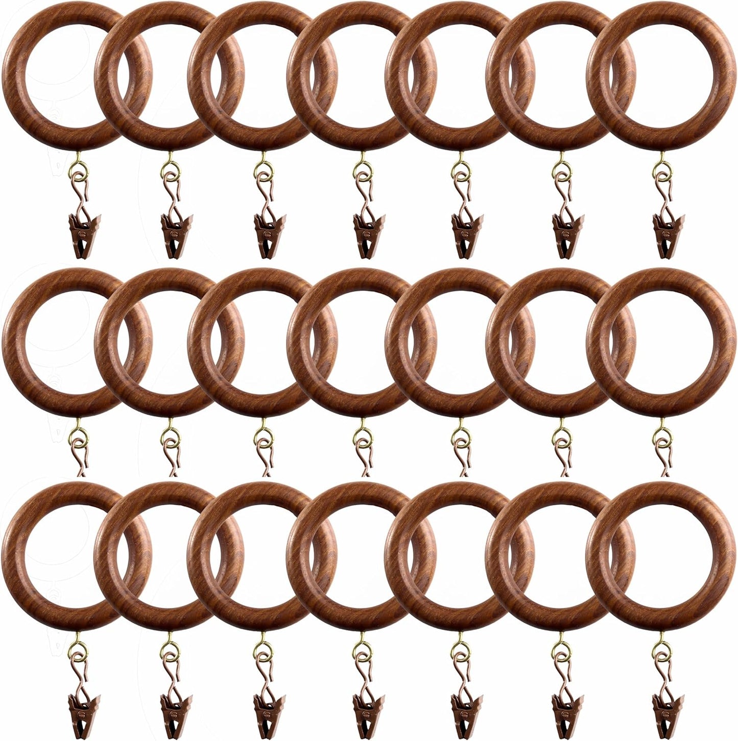 Enhance Your Home Decor with Natural Rosewood Curtain Rings