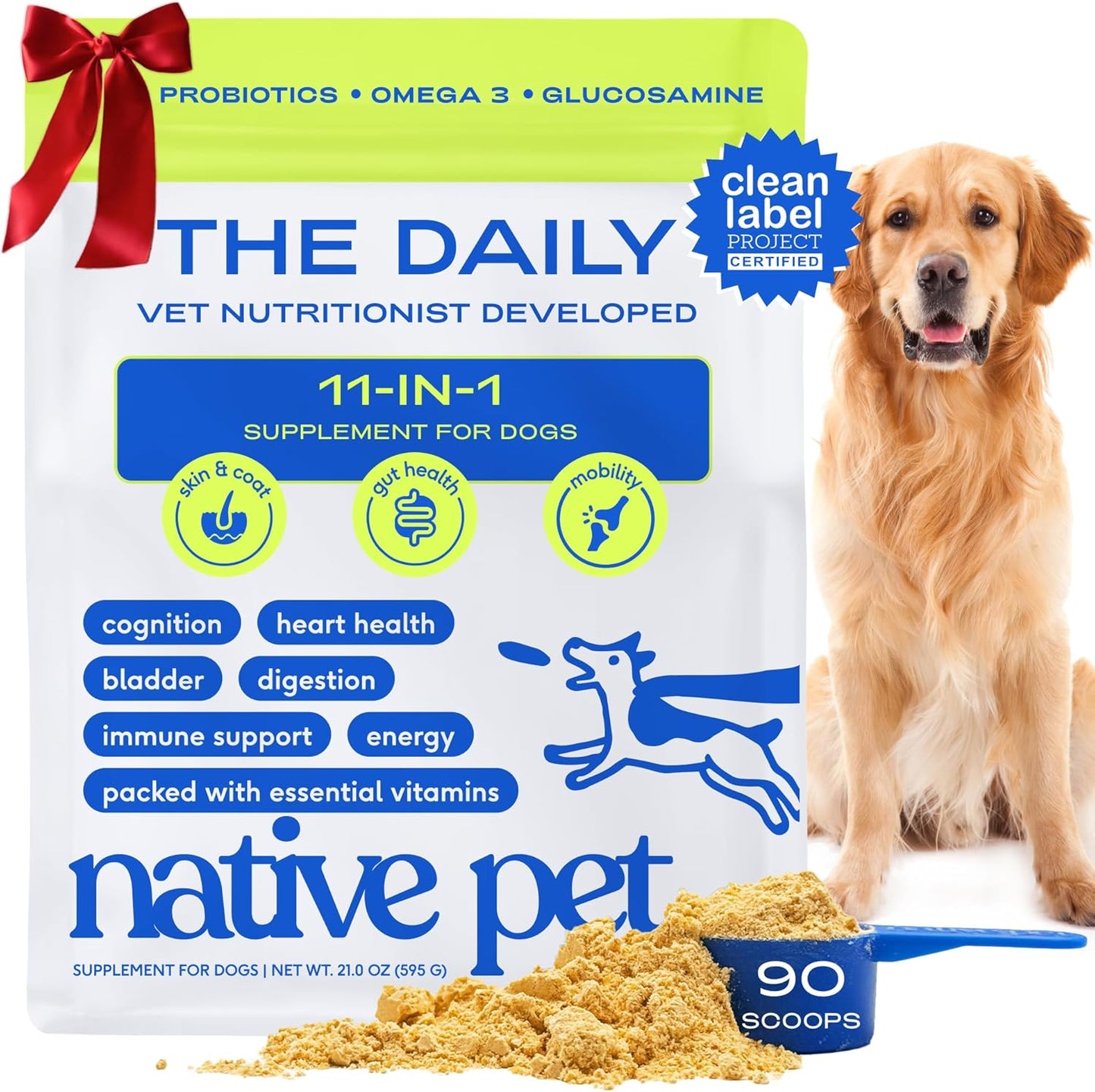 11-in-1 Dog Vitamin Powder for Full-Body Health Support