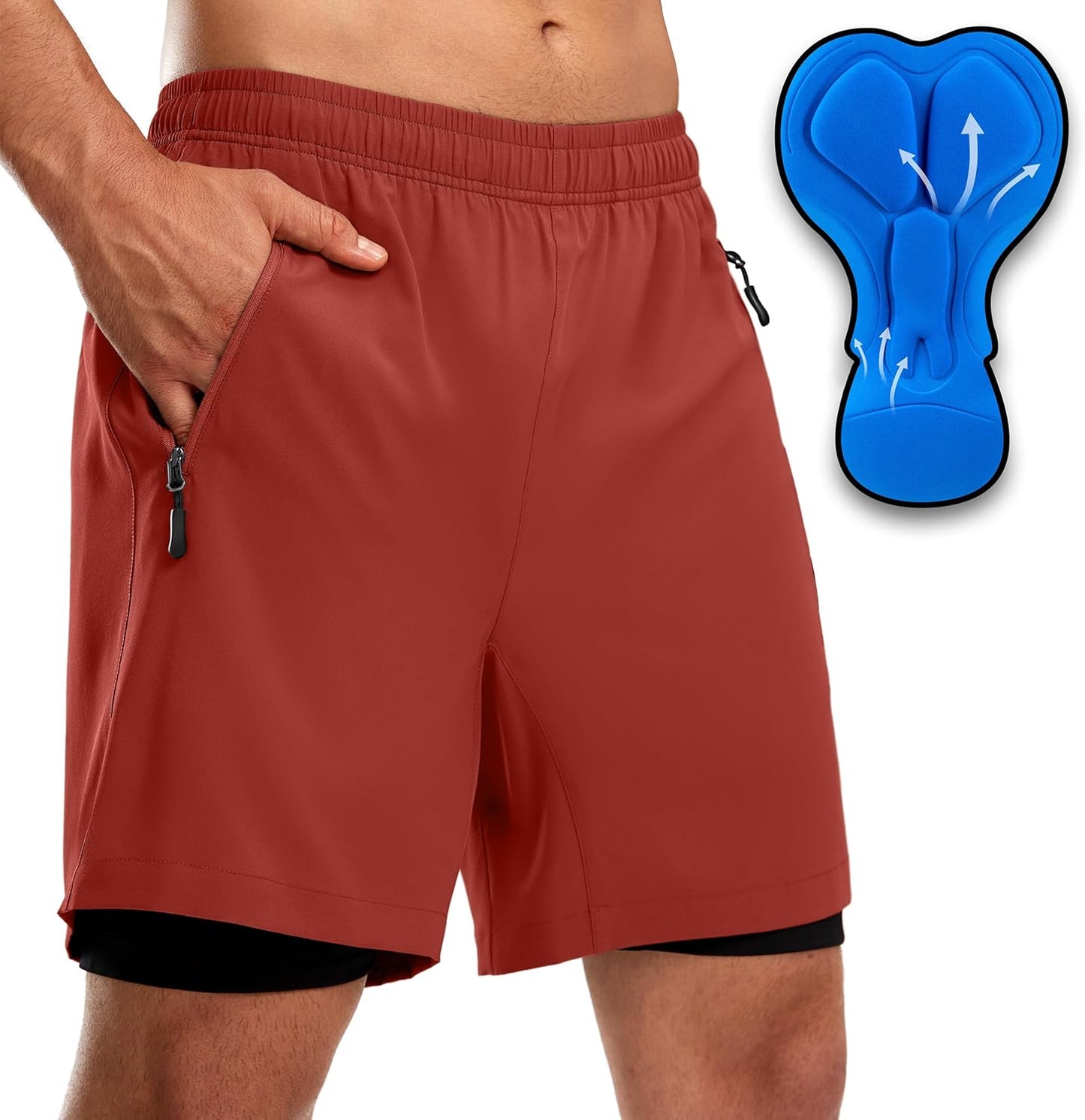 Bikewa Men's Mountain Bike Shorts with 3D Padding for Comfort