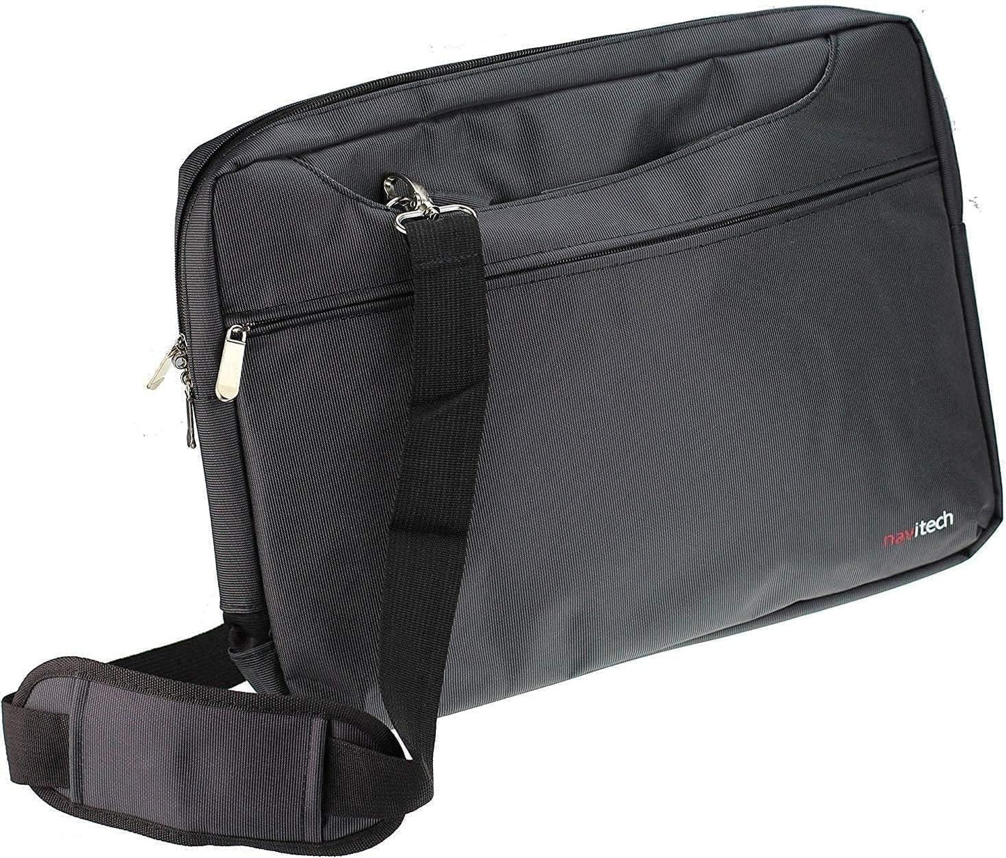 Navitech Black Sleek Water Resistant Travel Bag for Devices