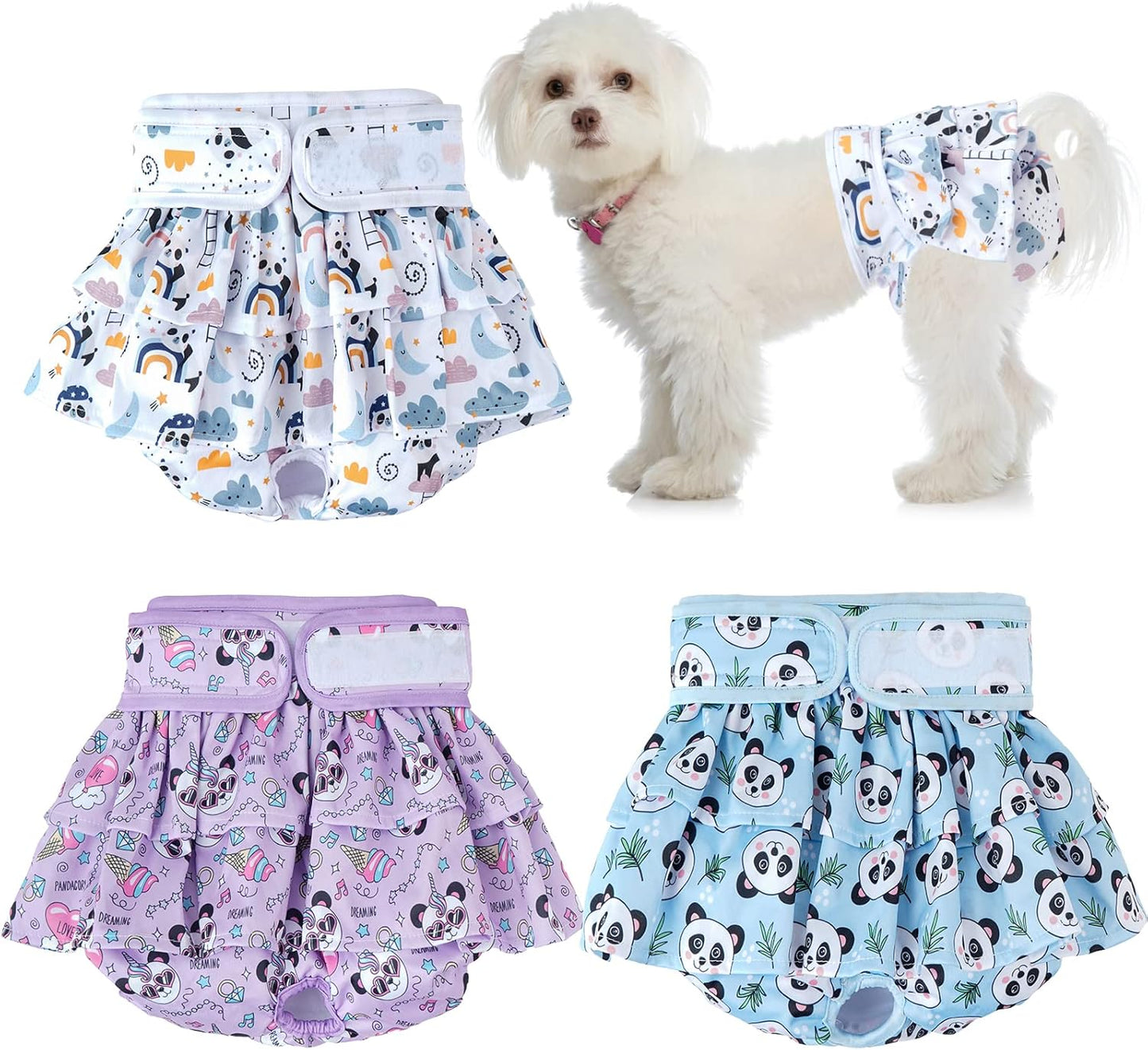 Tsikavo Washable Dog Diapers - Leak-Proof & Absorbent