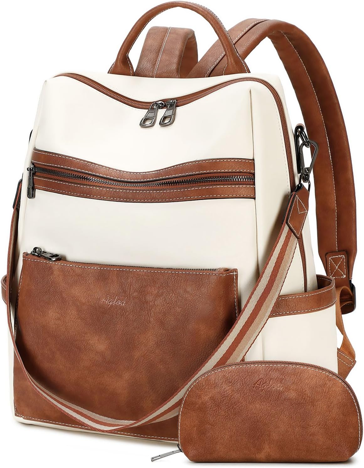 Vegan Leather Laptop Backpack for Women with Stylish Design