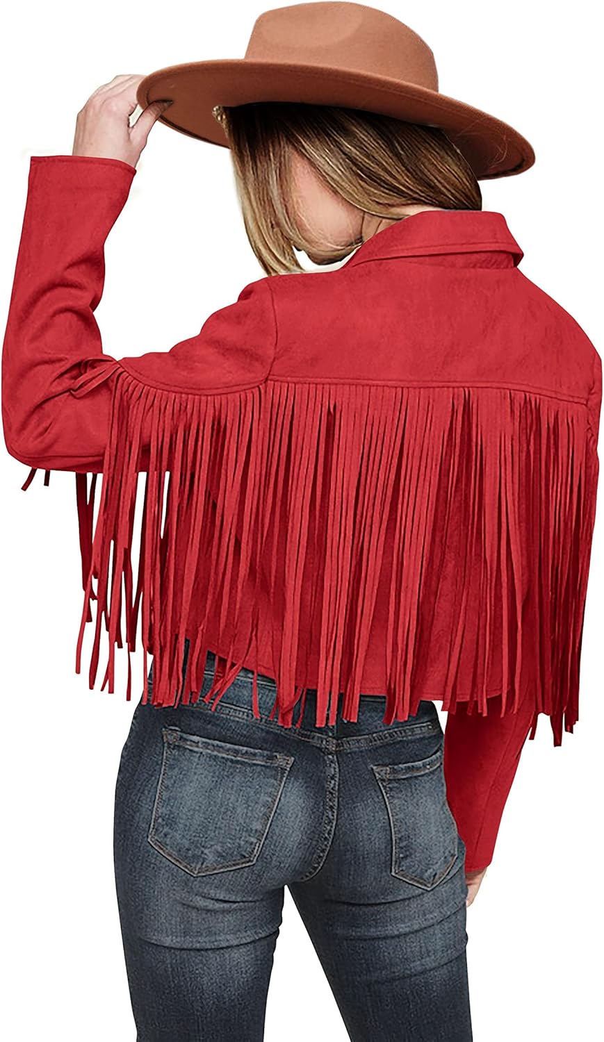 Fringe Faux Suede Leather Jackets for Women - Fall Fashion 2025
