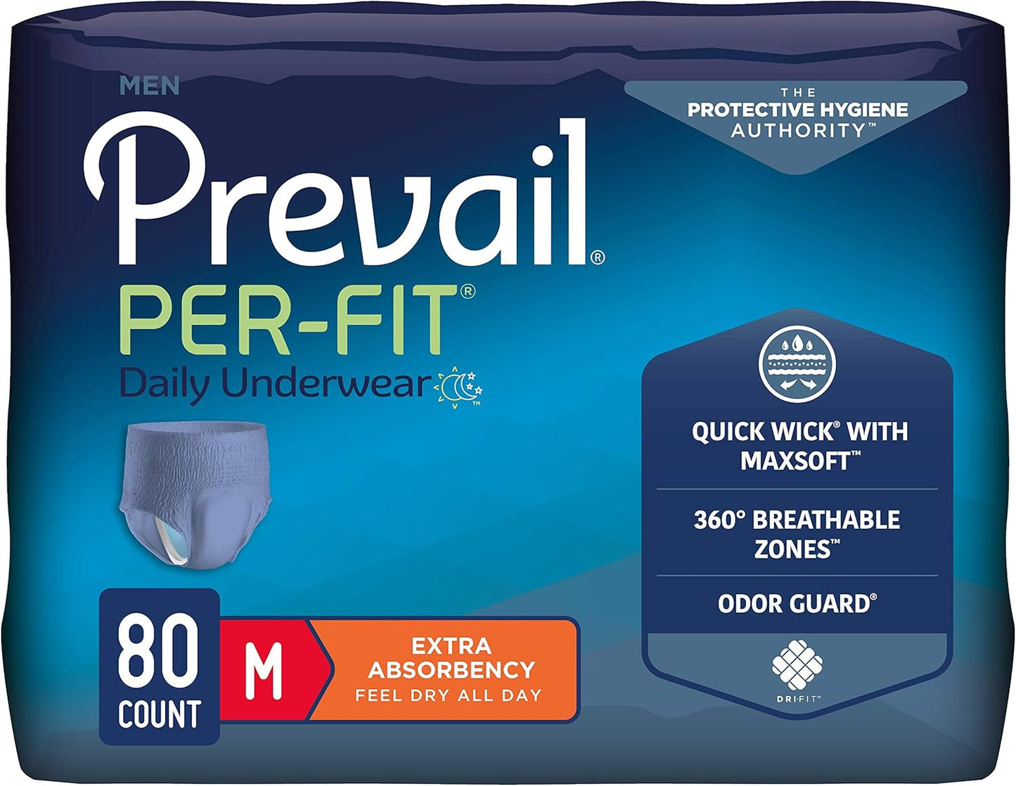 Prevail Per-Fit for Men Daily Protective Underwear - Extra Absorbency