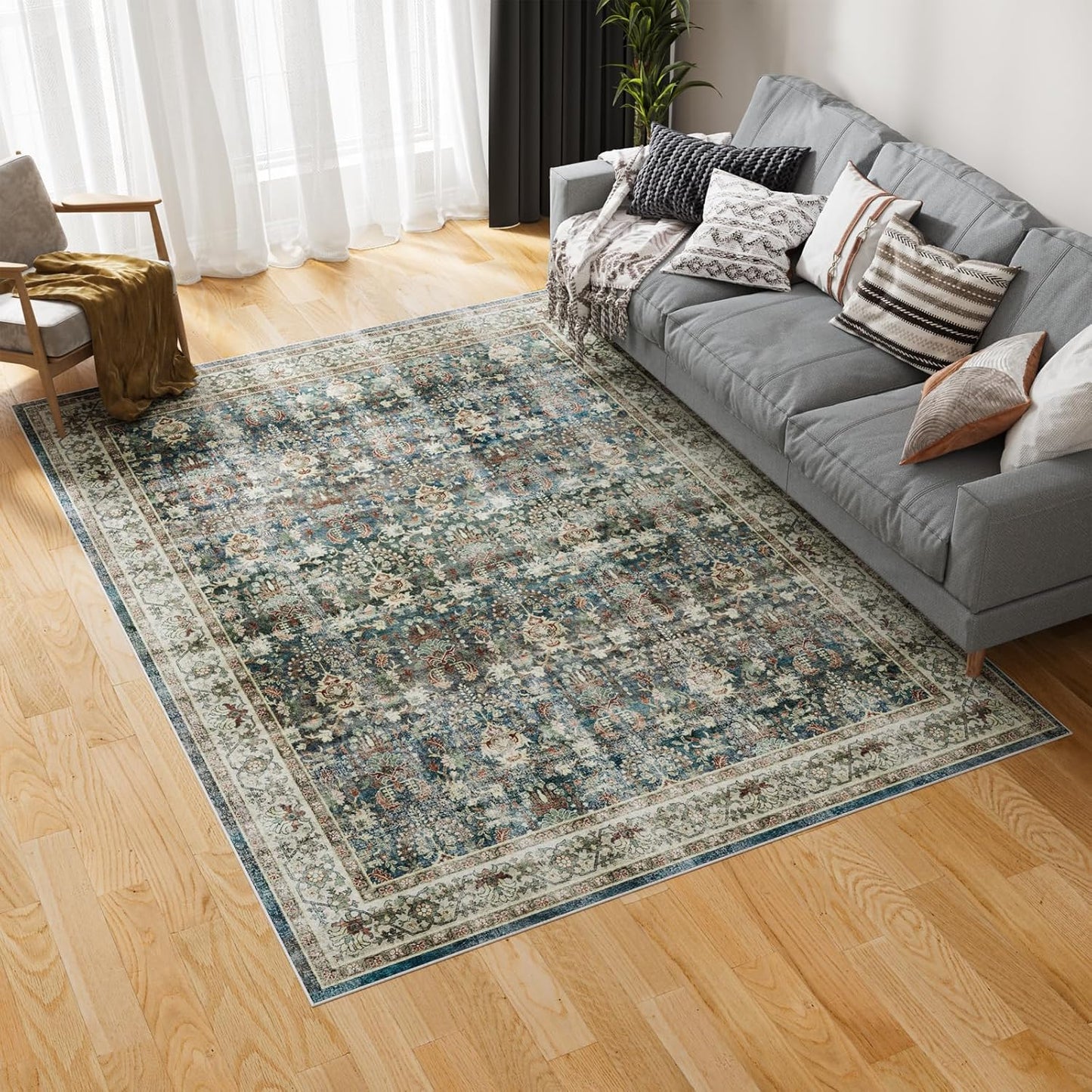 Dripex 8x10 Area Rugs - Soft Stain Resistant Washable Rug