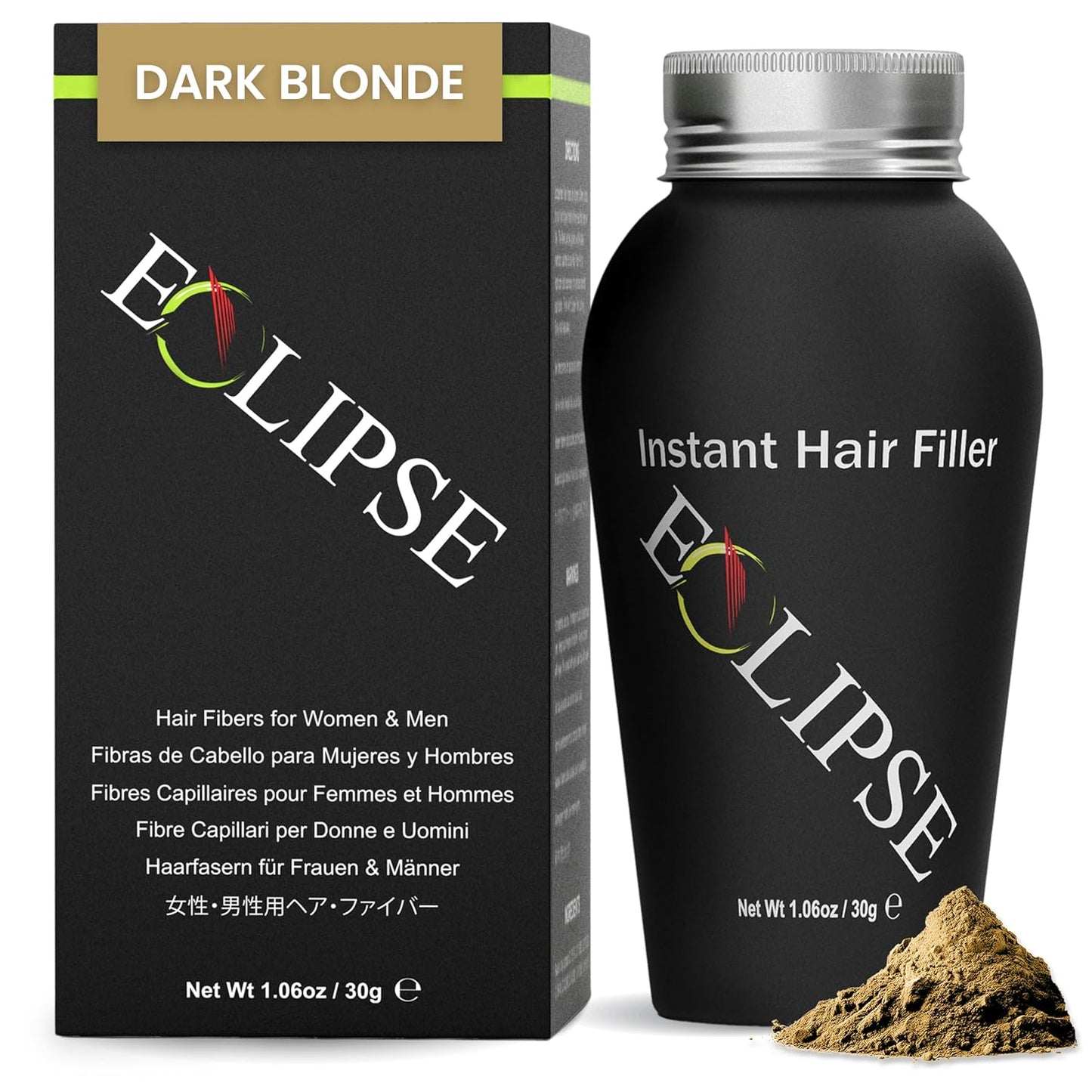 Eclipse Hair Fibers for Thinning Hair - Instant Concealment