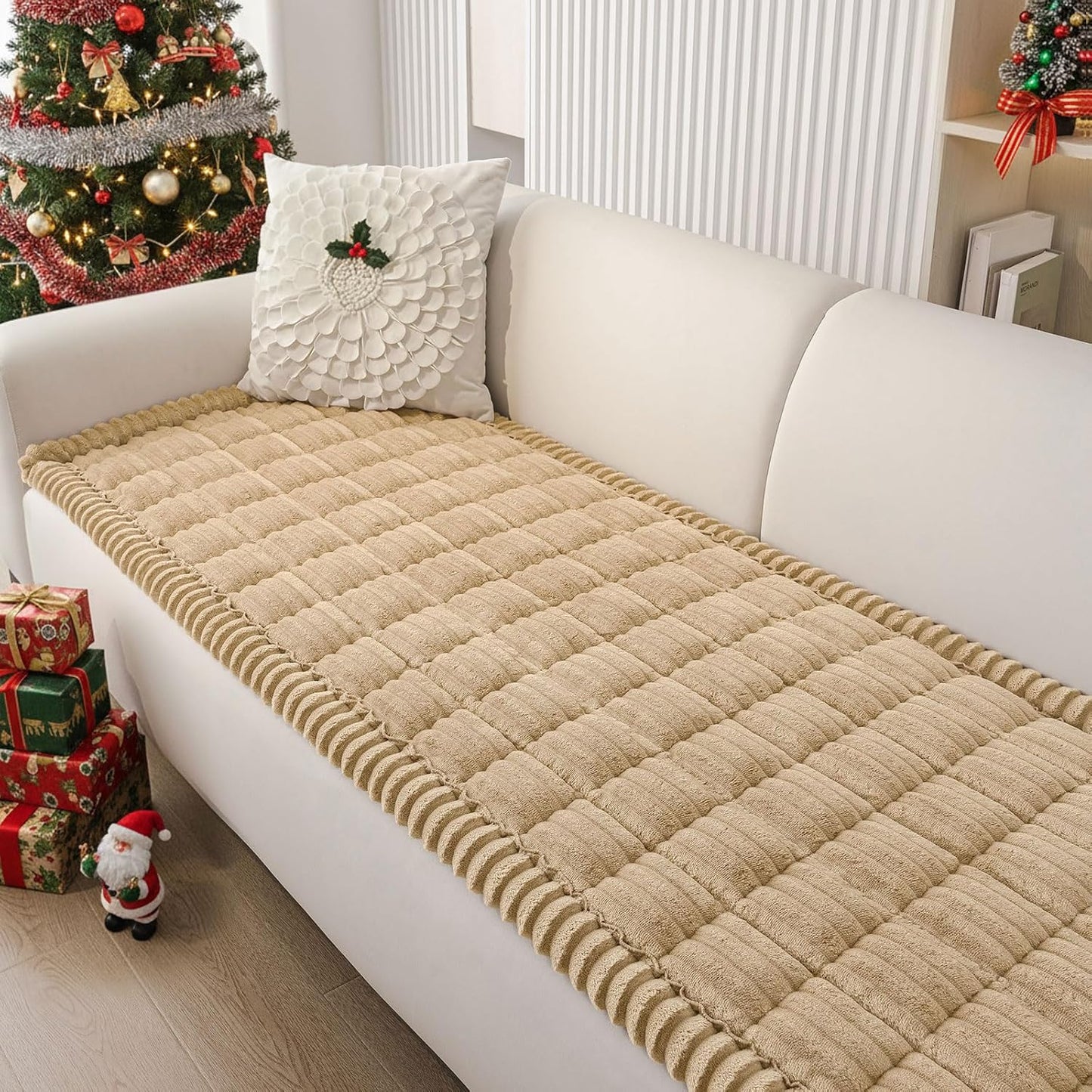 Smiry Couch Cover for Dogs Washable Non Slip Fuzzy Protector